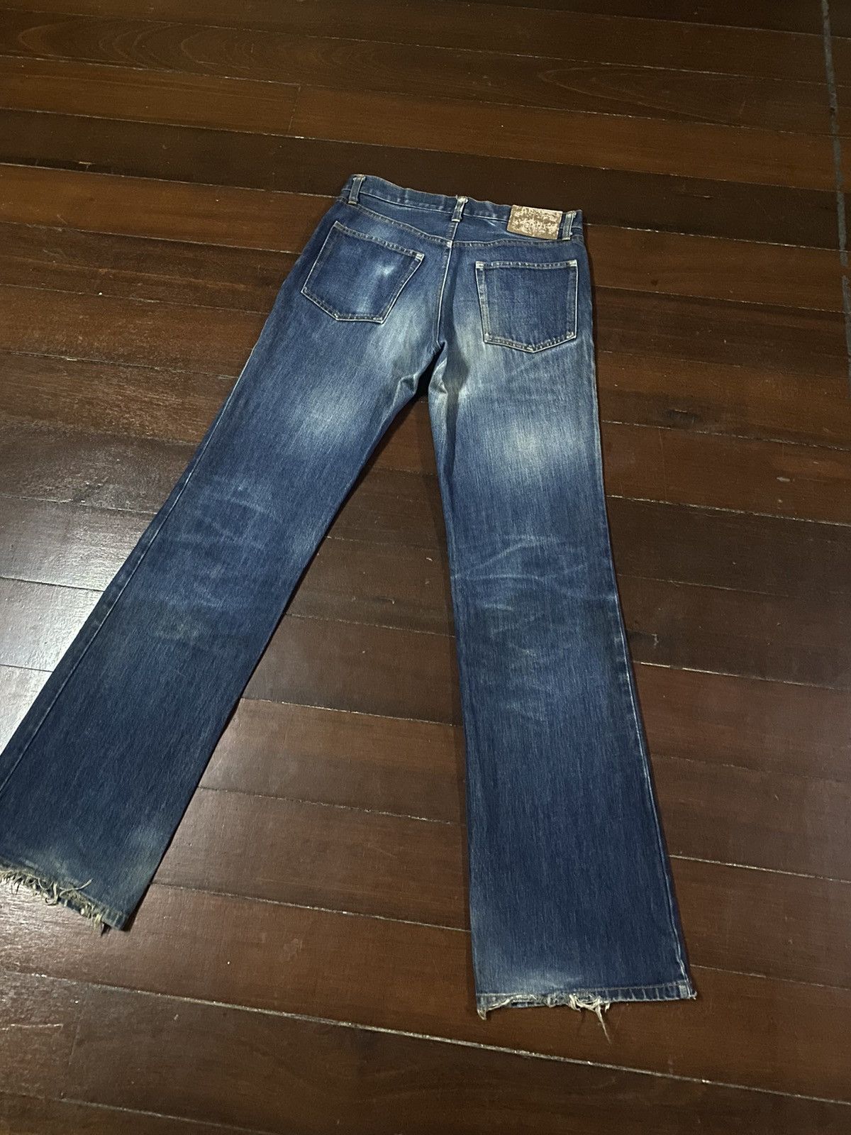 Yohji Yamamoto Vintage INED Homme BY Yohji Yamamoto BOOT CUT Distressed Size US 32 / EU 48 - 12 Thumbnail
