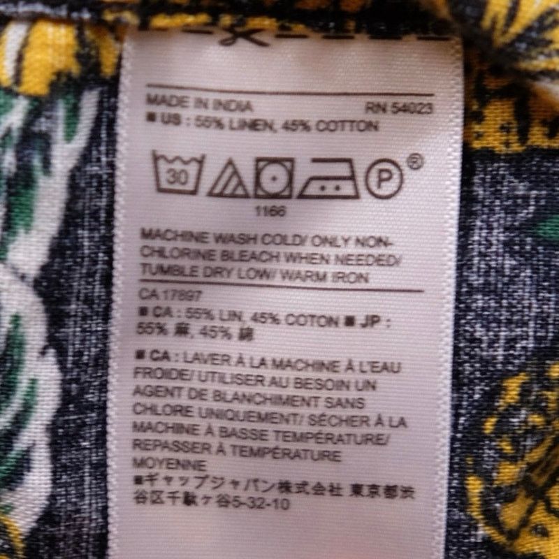 Banana Republic Banana Republic Linen Slim Fit Button Down Hawaiian Shirt XL Size US XL / EU 56 / 4 - 5 Thumbnail