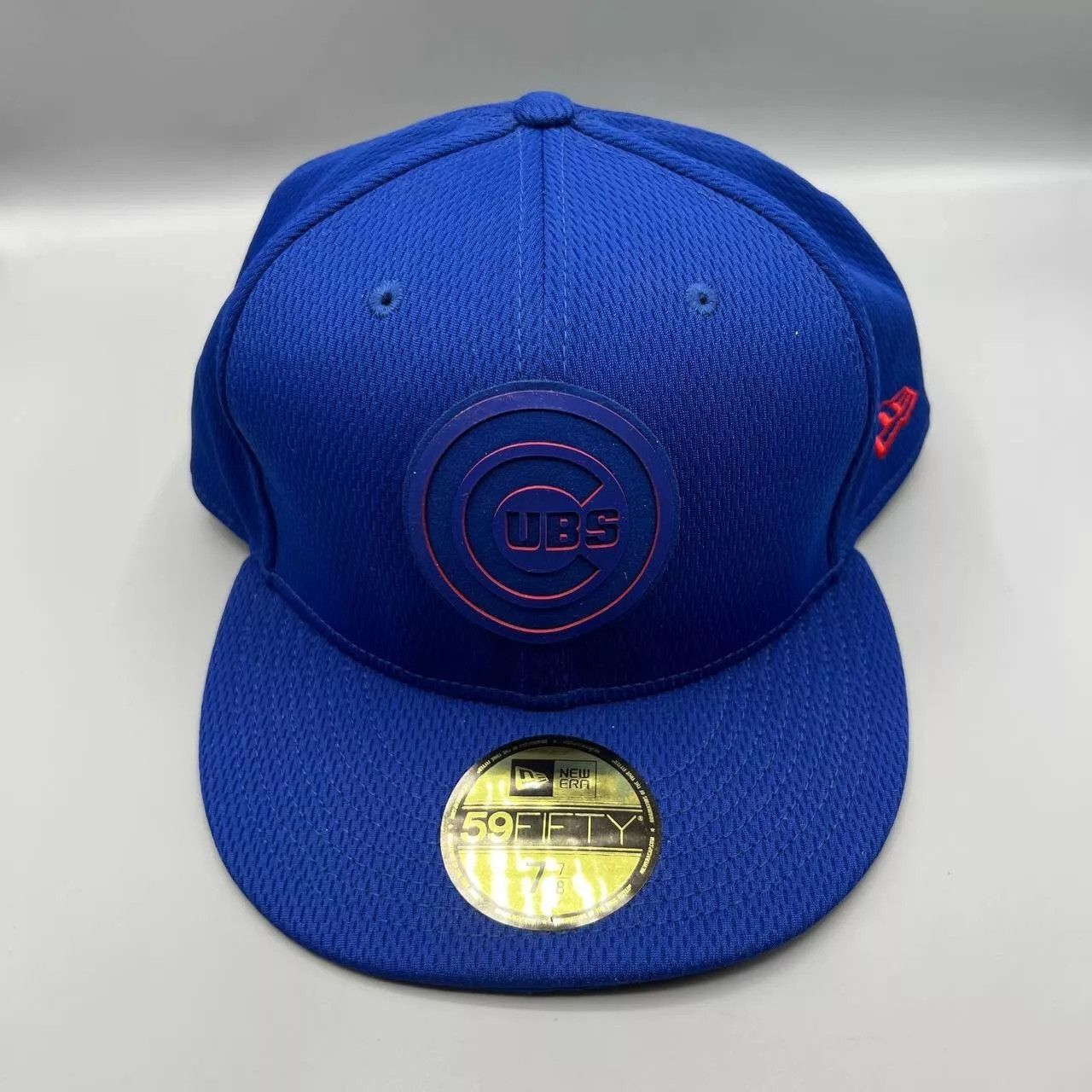 New Era Chicago Cubs Hat Men 7 7/8 Blue Fitted Cap New Size ONE SIZE - 1 Thumbnail