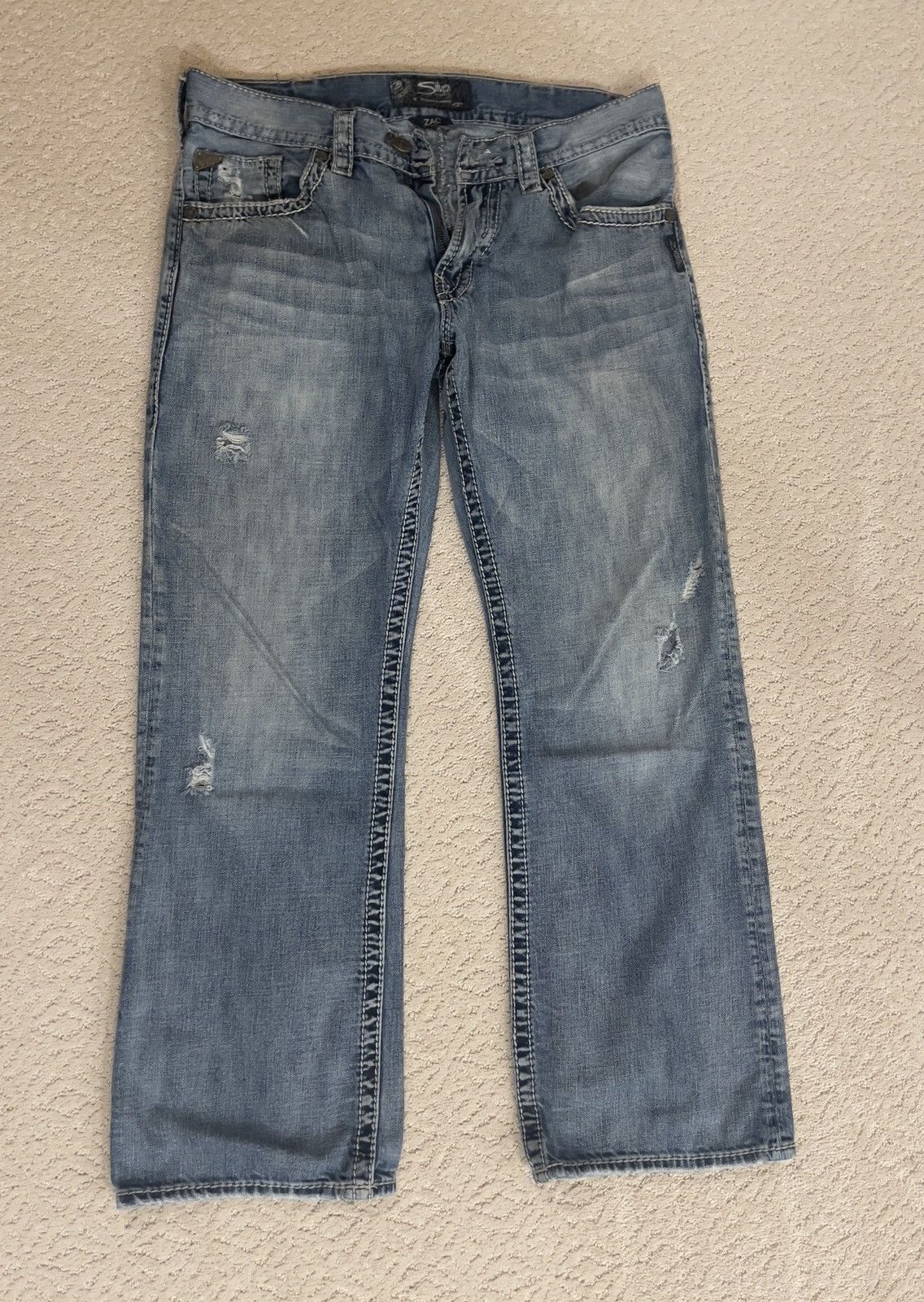 Silver Jeans Co. Men’s Silver Jeans Co Zac Relaxed Fit Jeans Size US 33 - 4 Thumbnail