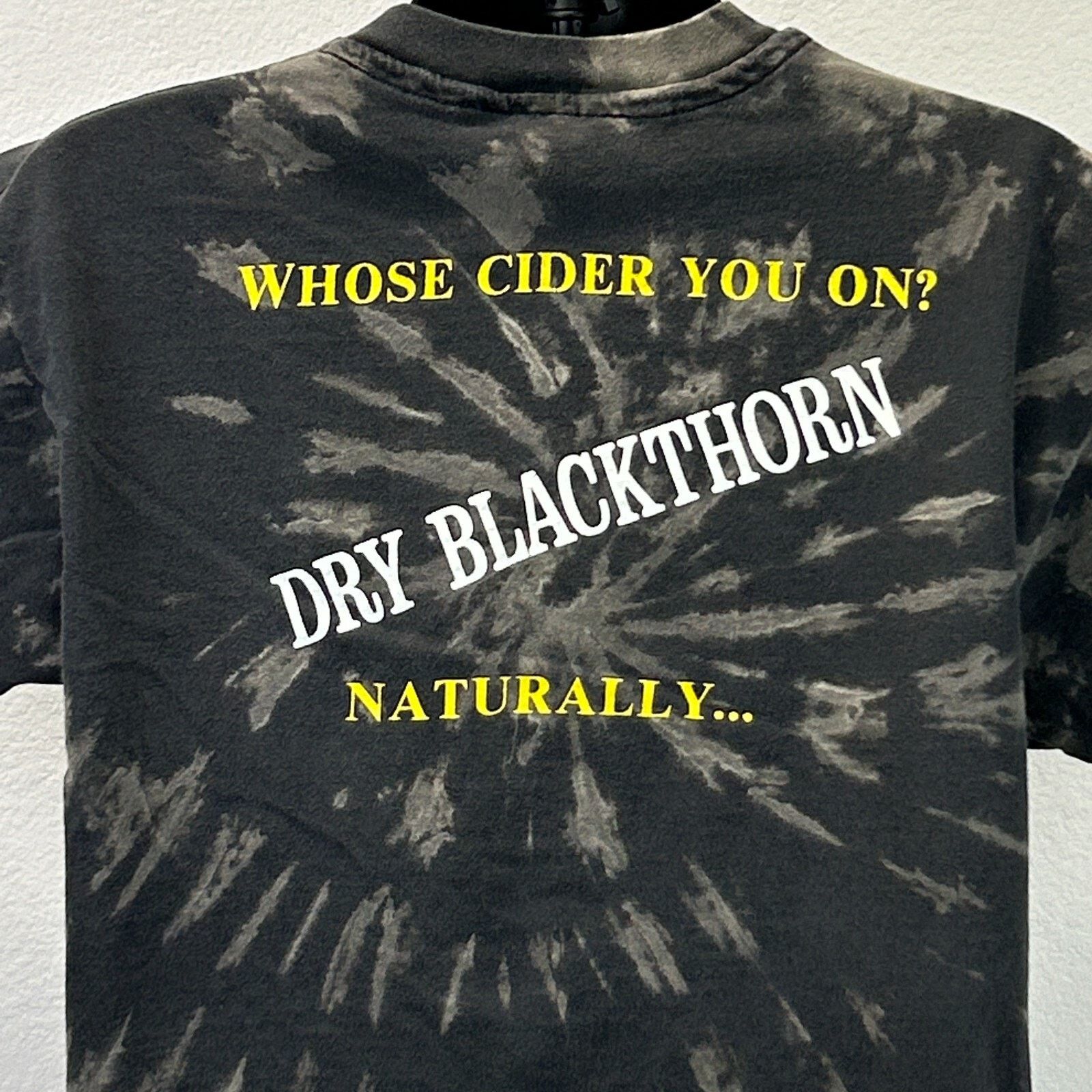 Hanes Vintage 90s Blackthorn Dry Cider T Shirt USA Black XL Size US XL / EU 56 / 4 - 8 Thumbnail