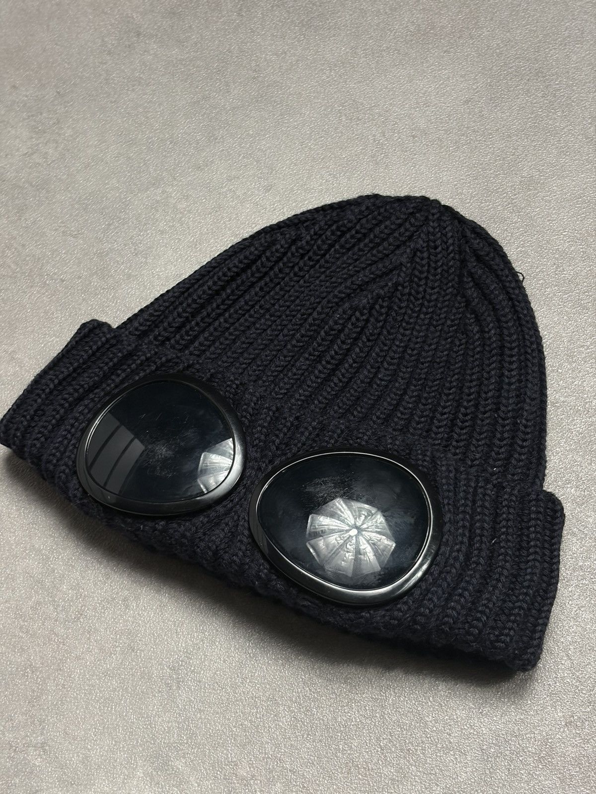 C.P. Company Cp Company Google Wool Hat Black Casual Streetwear Size ONE SIZE - 2 Thumbnail