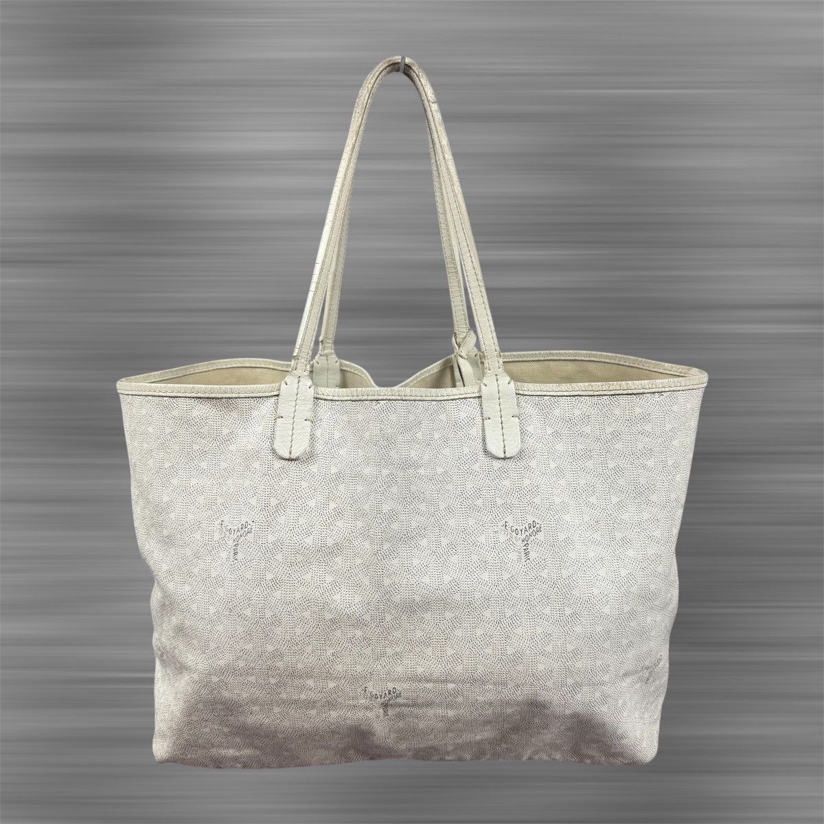 Goyard Goyard St. Louis PM Tote Bag Coated Canvas Leather White Size ONE SIZE - 2 Thumbnail