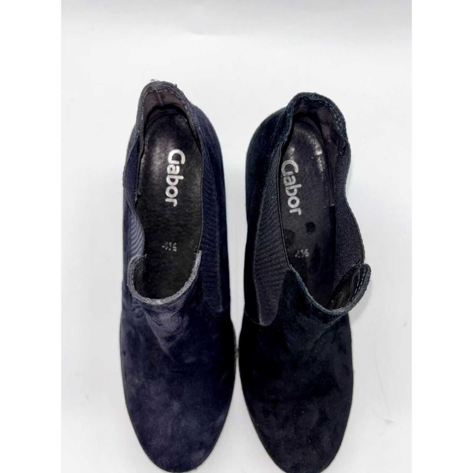 Vintage Gabor Velvet Heels #2416 D'Orsay Black Womens Size 4.5 Velvet/Elastane Woo Shoes Footwear Size US 5 / IT 35 - 5 Thumbnail