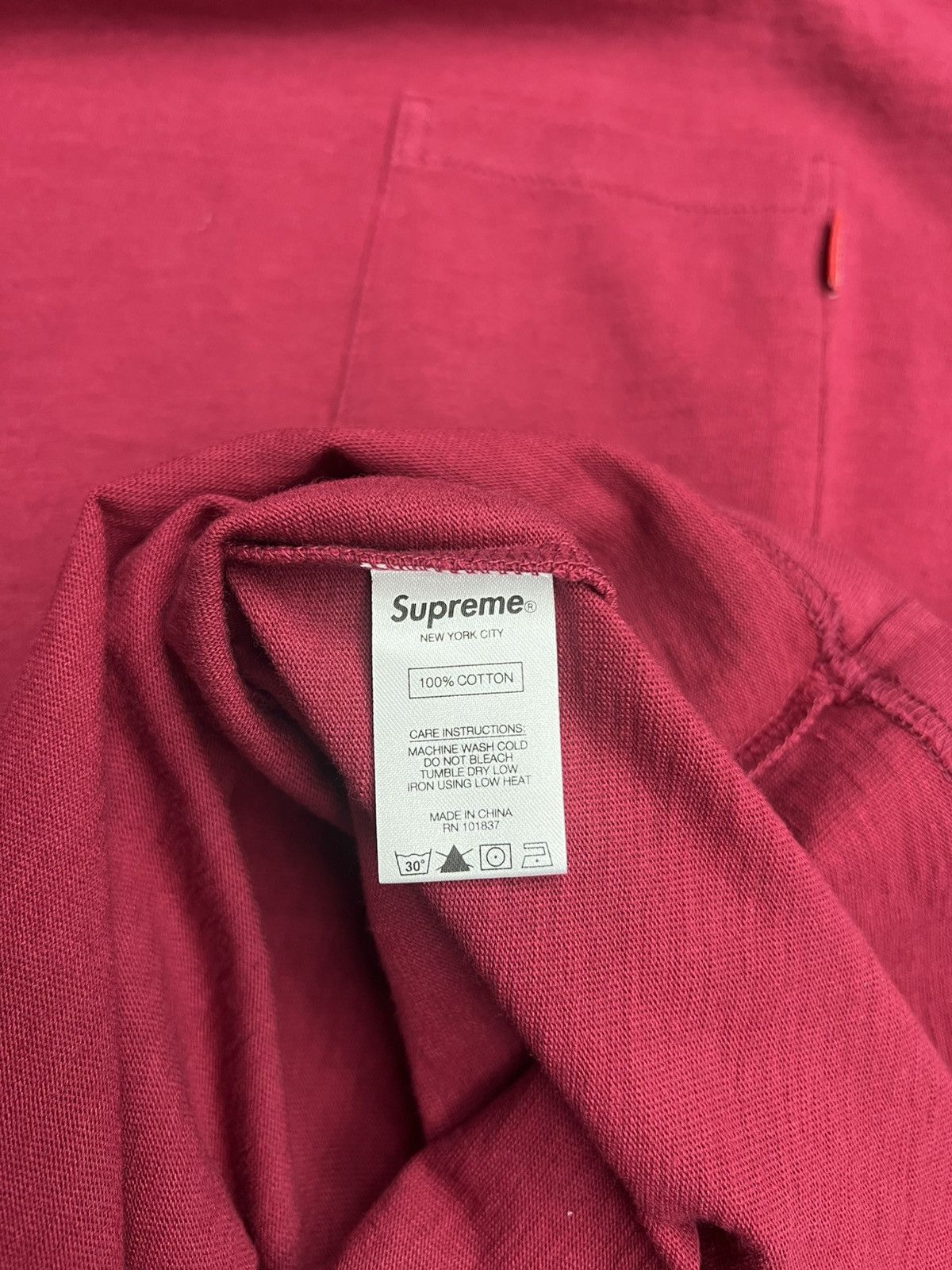 Supreme Supreme Pocket T-Shirt Size US M / EU 48-50 / 2 - 4 Thumbnail