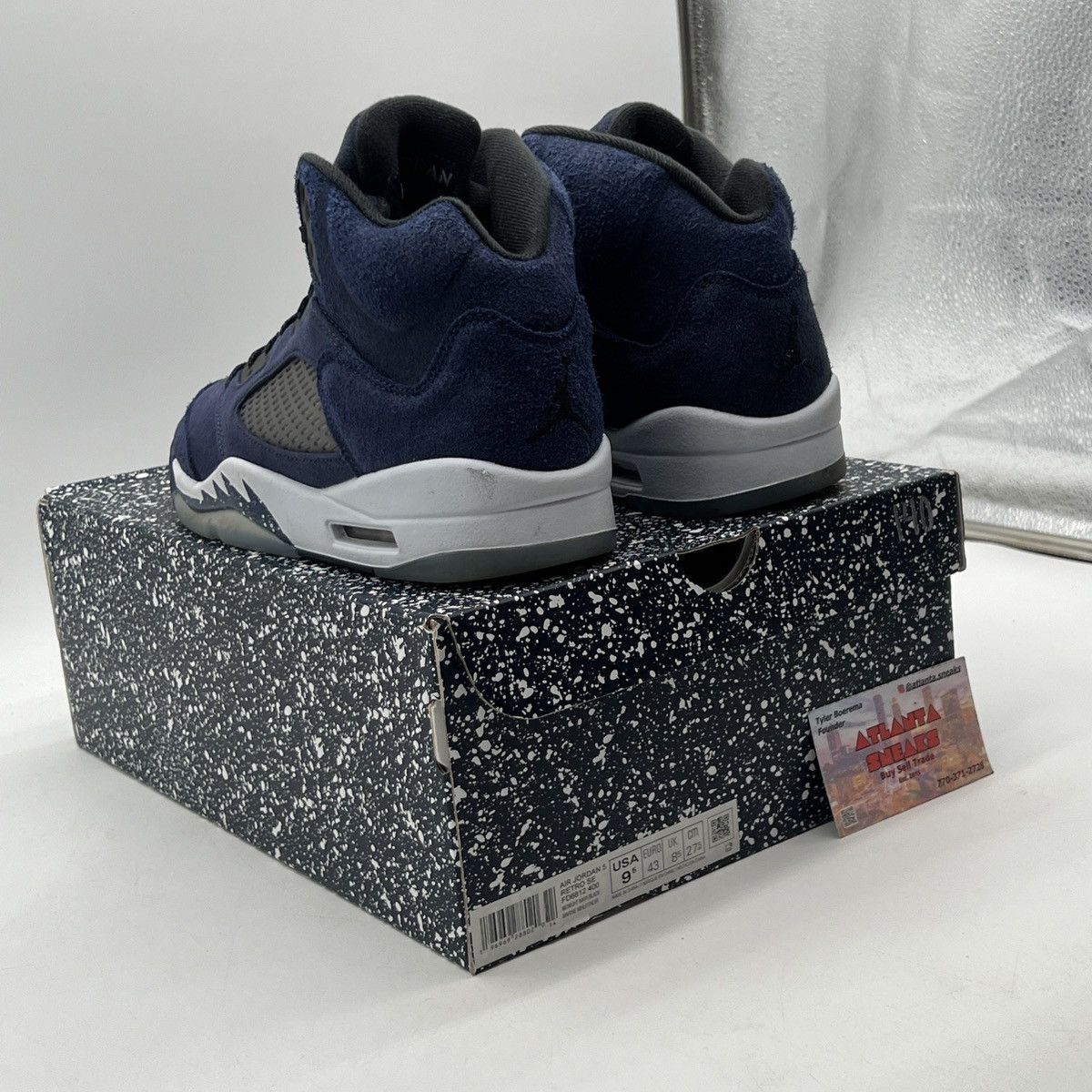 Jordan Brand Air Jordan 5 midnight navy Size US 9.5 / EU 42-43 - 4 Thumbnail