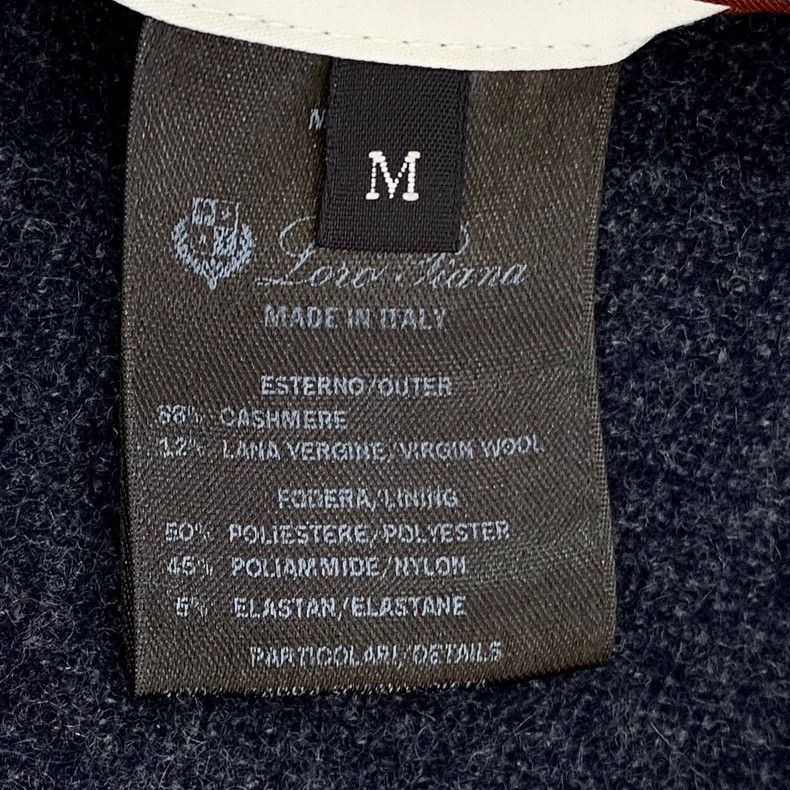 Loro Piana LORO PIANA Black and gray twill cashmere collar single row Size M / US 6-8 / IT 42-44 - 6 Thumbnail