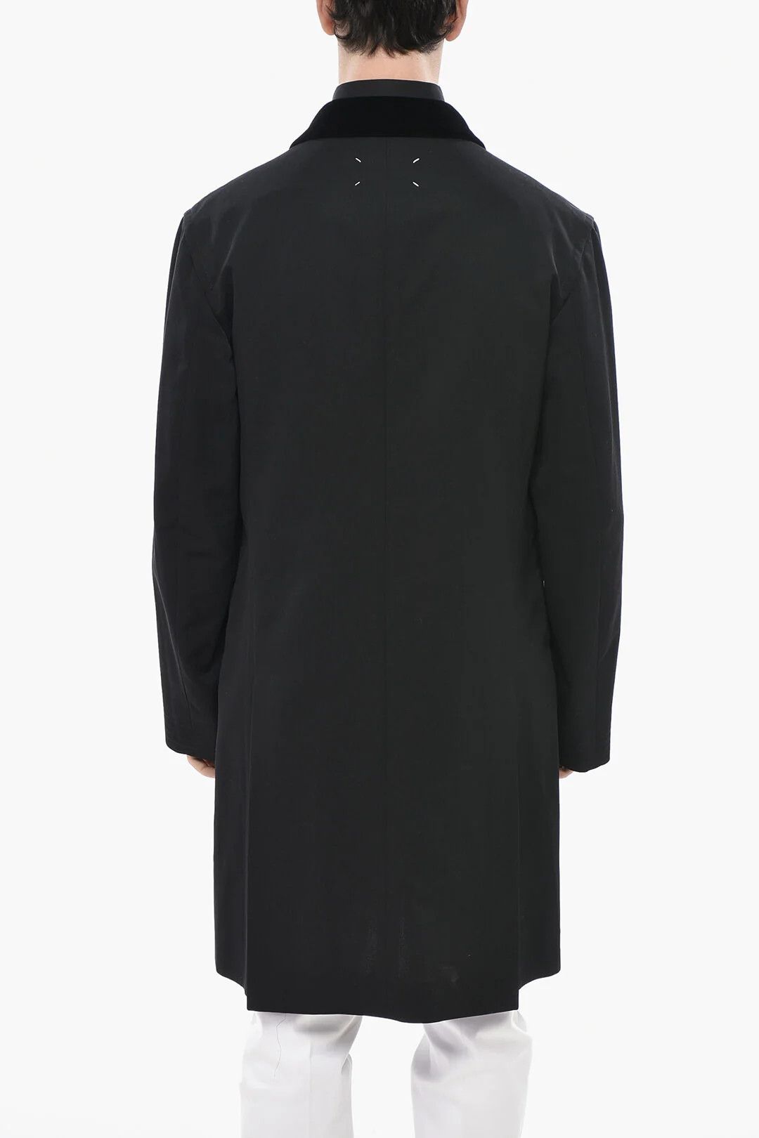 Maison Margiela og1mm0326 Wool-Blend Coat in Black Size US M / EU 48-50 / 2 - 2 Thumbnail