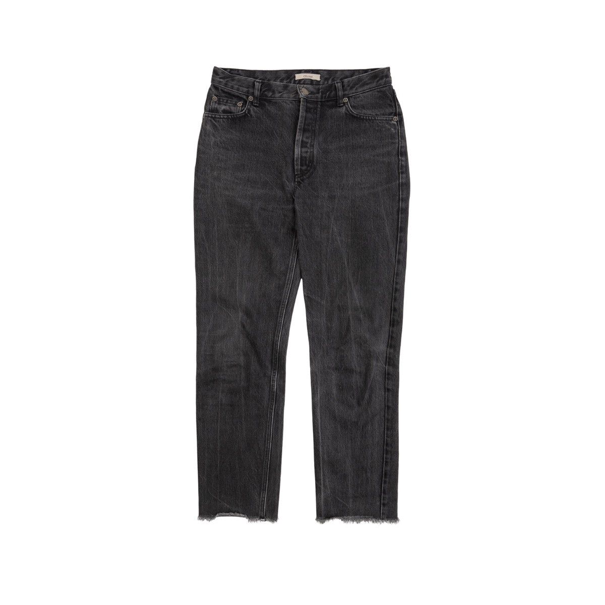 Celine Celine High Waisted Black Washed Jeans Size 25" / US 0 / IT 36 - 1 Thumbnail