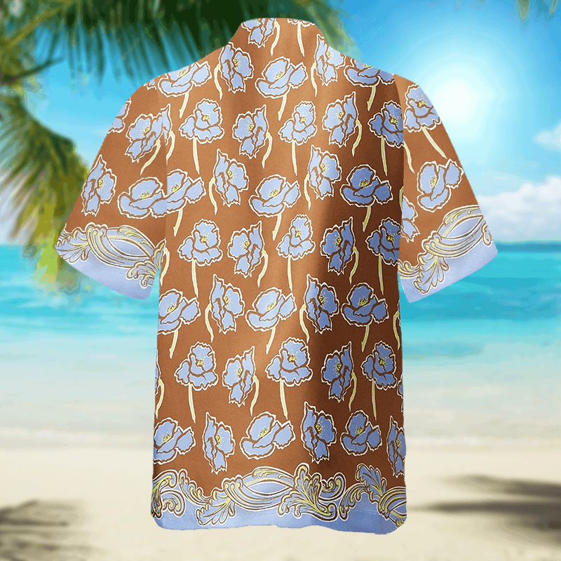 Designer Men's White Printed Camp-Collar Shirt Size US S / EU 44-46 / 1 - 4 Thumbnail