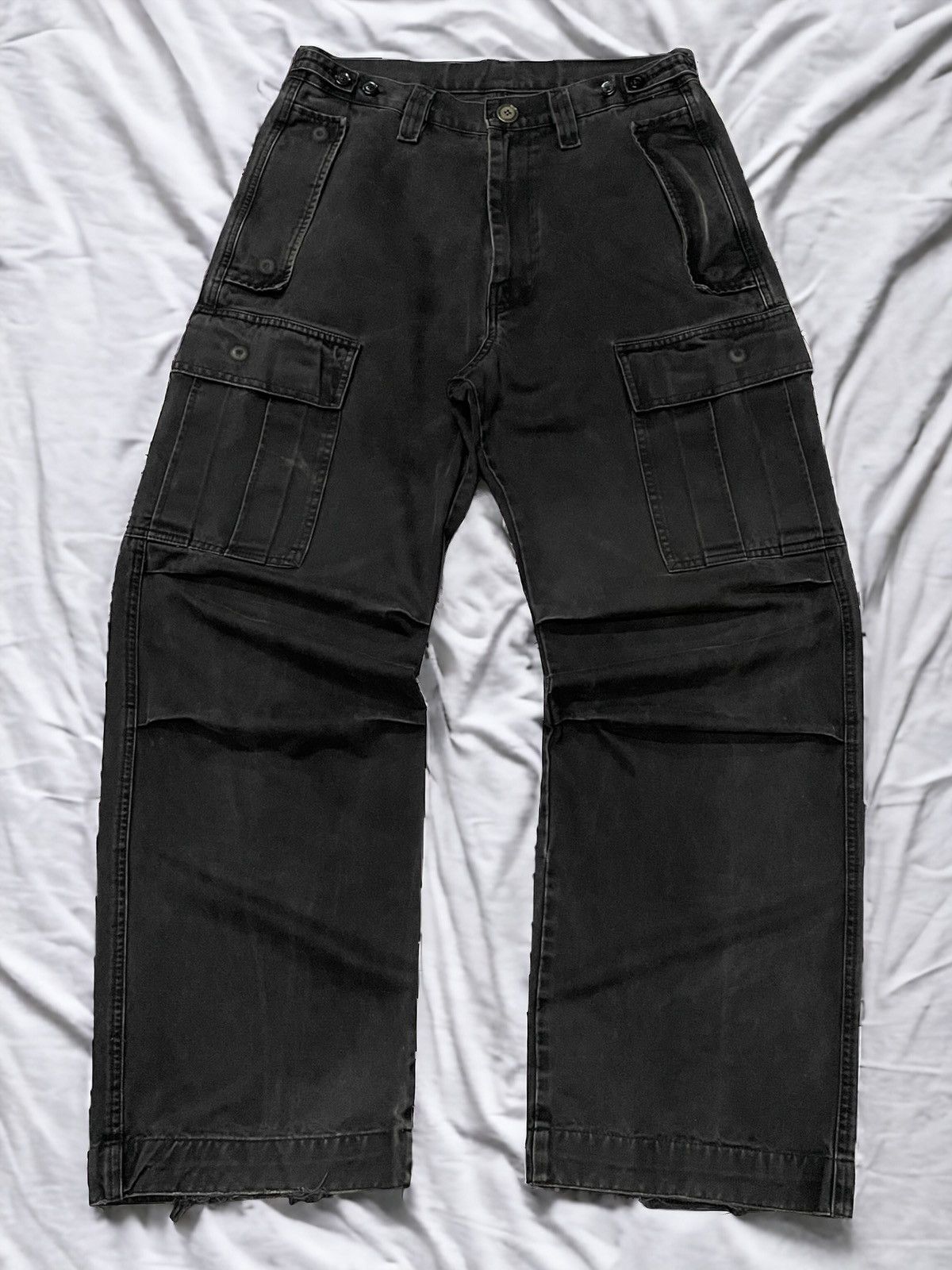 Diesel × Hysteric Glamour Vintage Diesel Baggy Wide Faded Cargo Pants Size US 31 - 1 Thumbnail