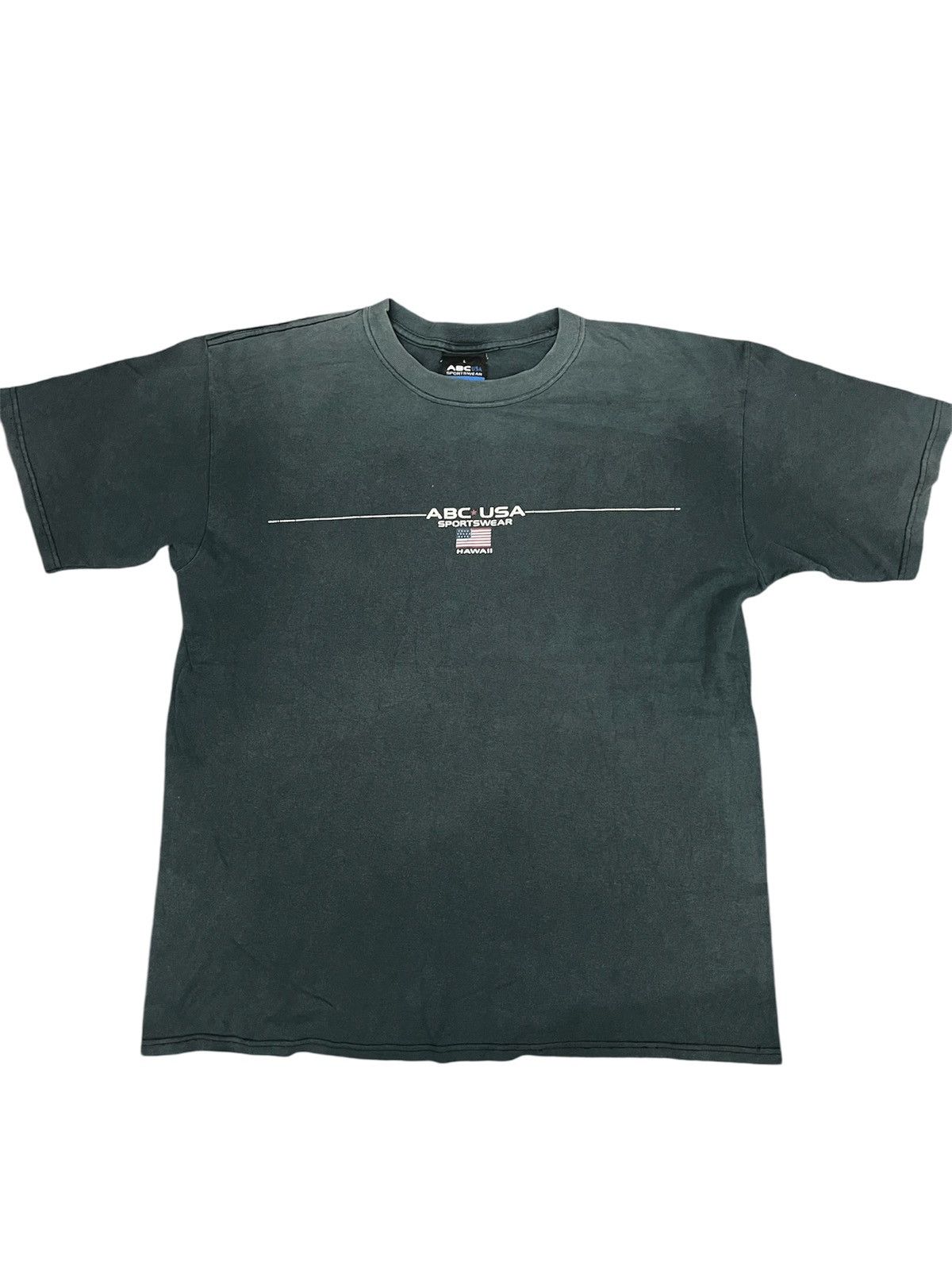 Rap Tees 💥TRUE VINTAGE SUNFADED ABC USA SPORTSWEAR HAWAII Size US L / EU 52-54 / 3 - 1 Thumbnail
