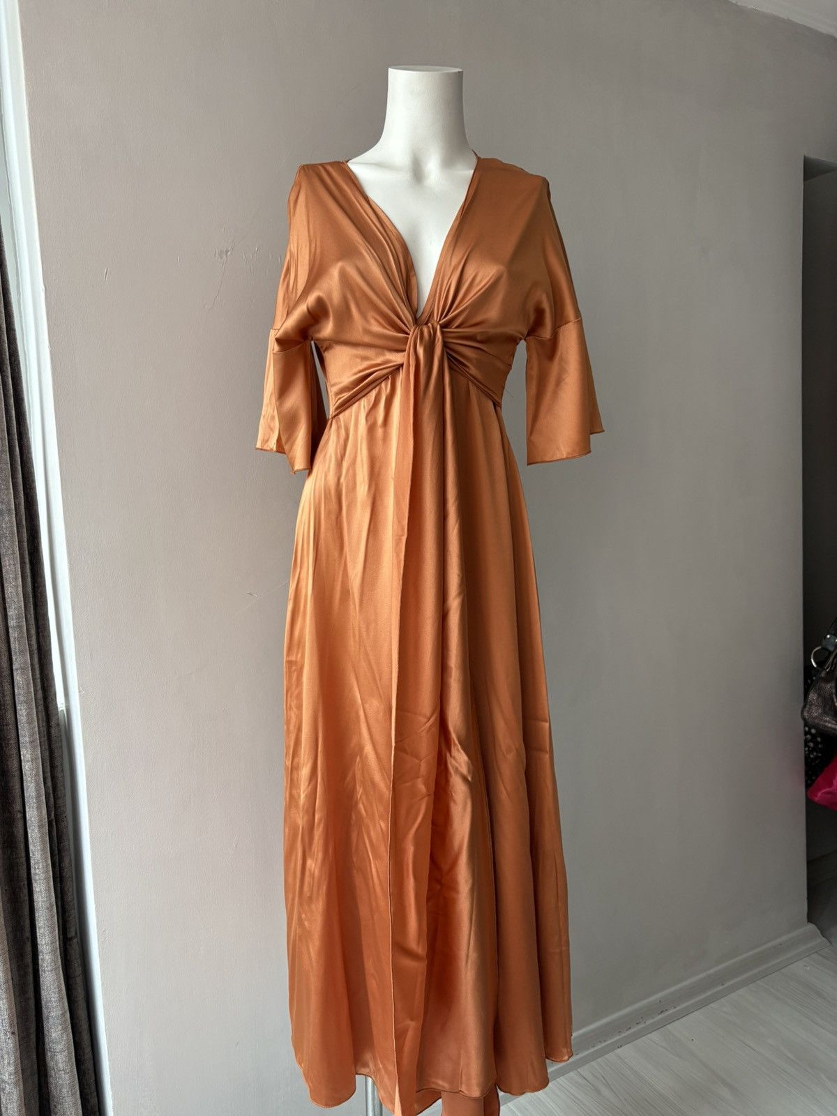Vintage Italian mr.mrs.shirt silk dress Size L / US 10 / IT 46 - 14 Thumbnail