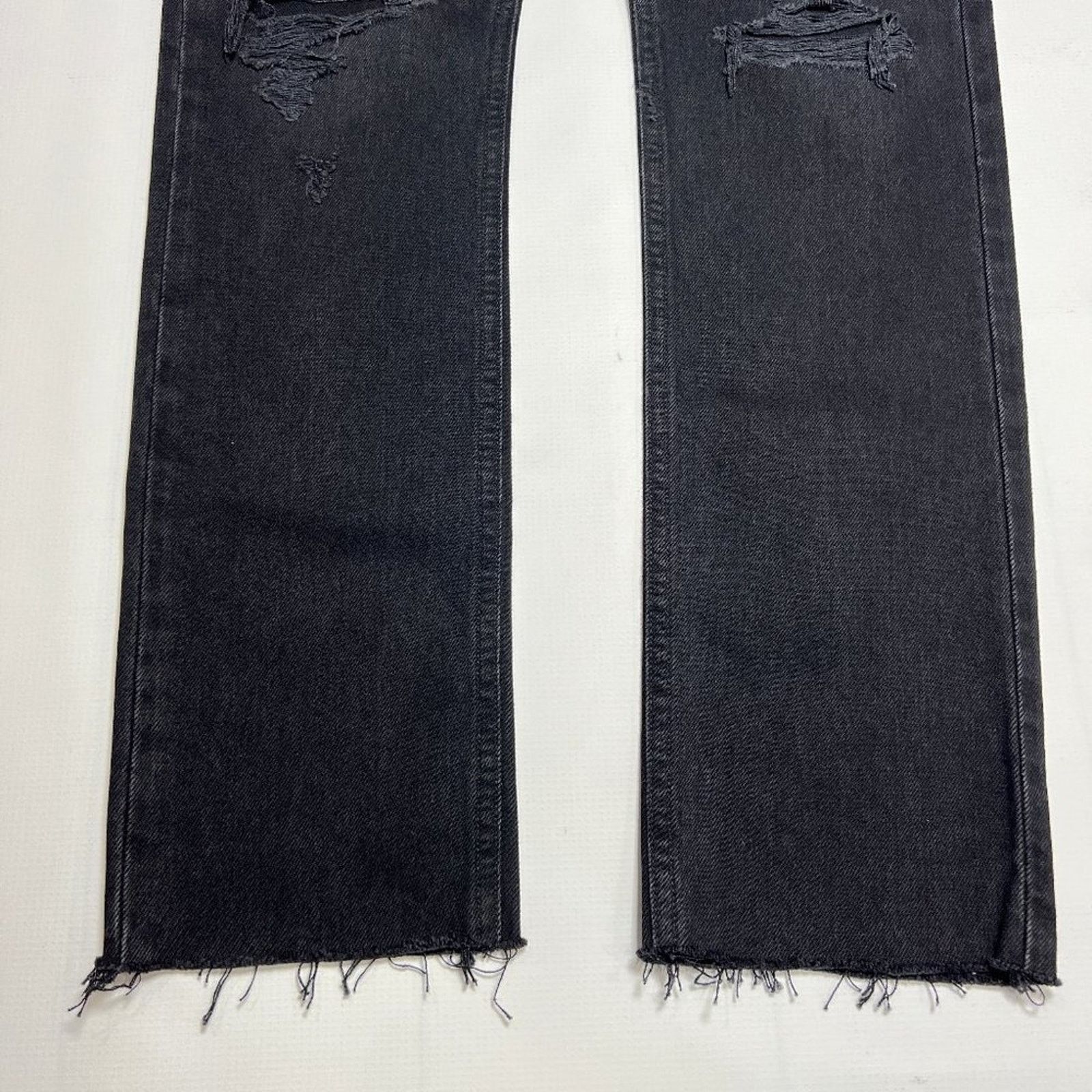 Agolde AGOLDE Cherie High Rise Straight Jeans Black 24x31 NWT Size 24" / US 00 / IT 34 - 10 Thumbnail