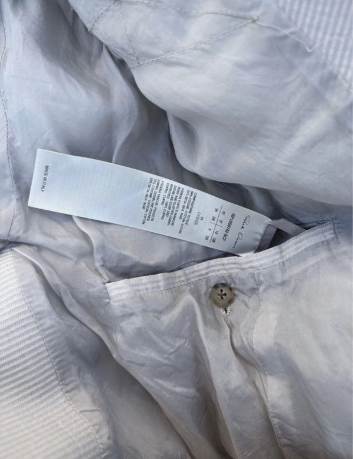 Rick Owens Rick Owens SS19 silk striped blazer Size 46R - 8 Thumbnail