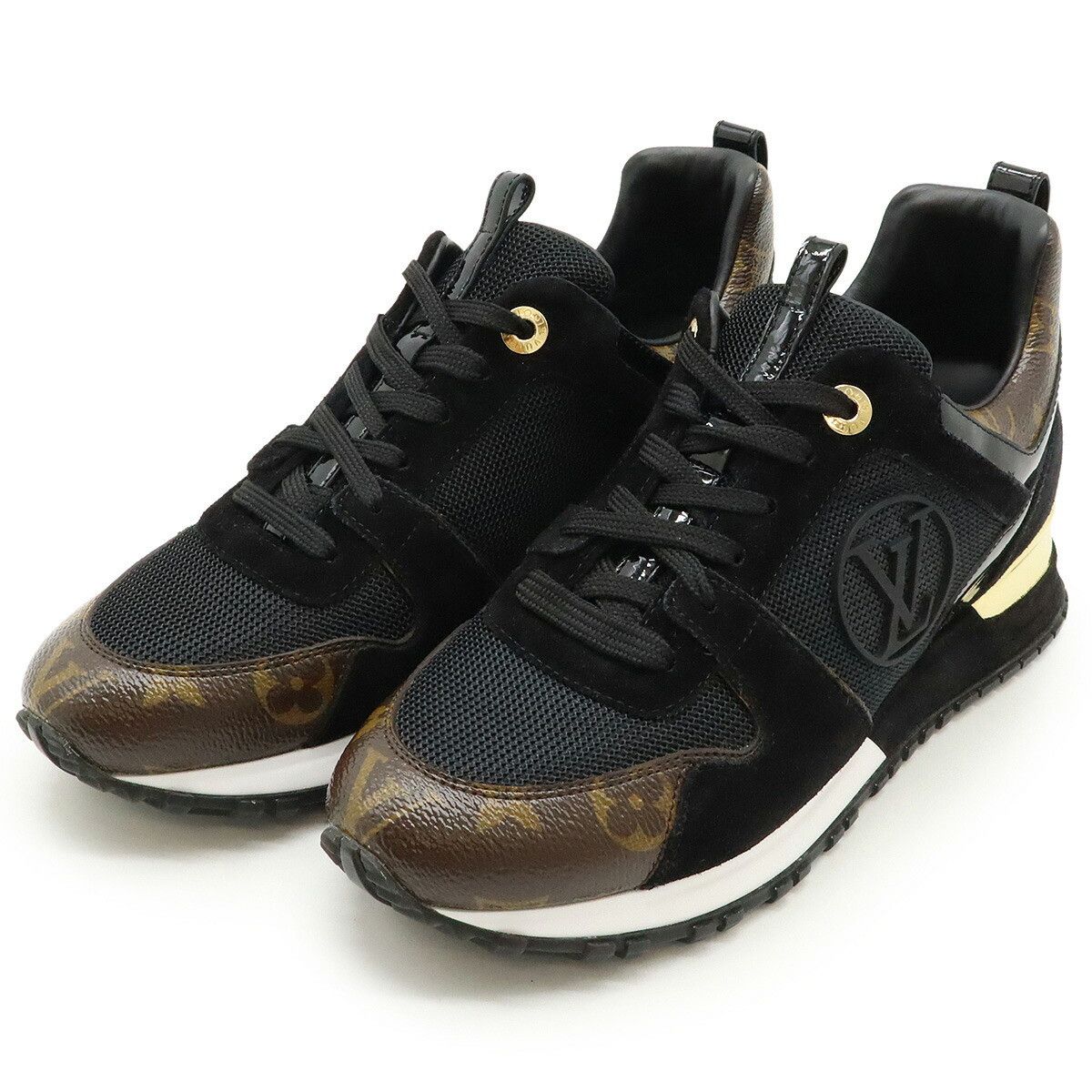 Louis Vuitton Louis Vuitton Louis Vuitton Run Away Monogram Sneaker Canvas Shoes 1A3CW4 DUTY FREE for USA Size ONE SIZE - 1 Thumbnail