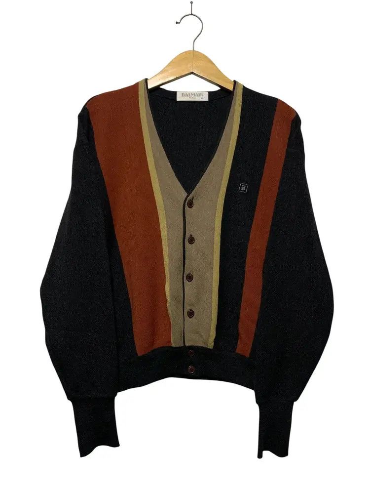 Balmain 2000s Balmain boxy fit mohair cardigan Size US L / EU 52-54 / 3 - 1 Thumbnail