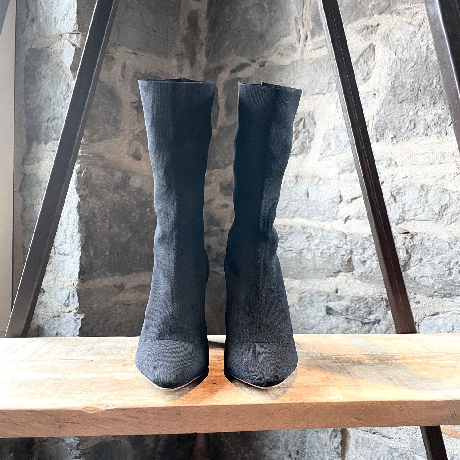 Yeezy Yeezy Season 4 Black Sock Heeled Booties Size US 8.5 / IT 38.5 - 3 Thumbnail
