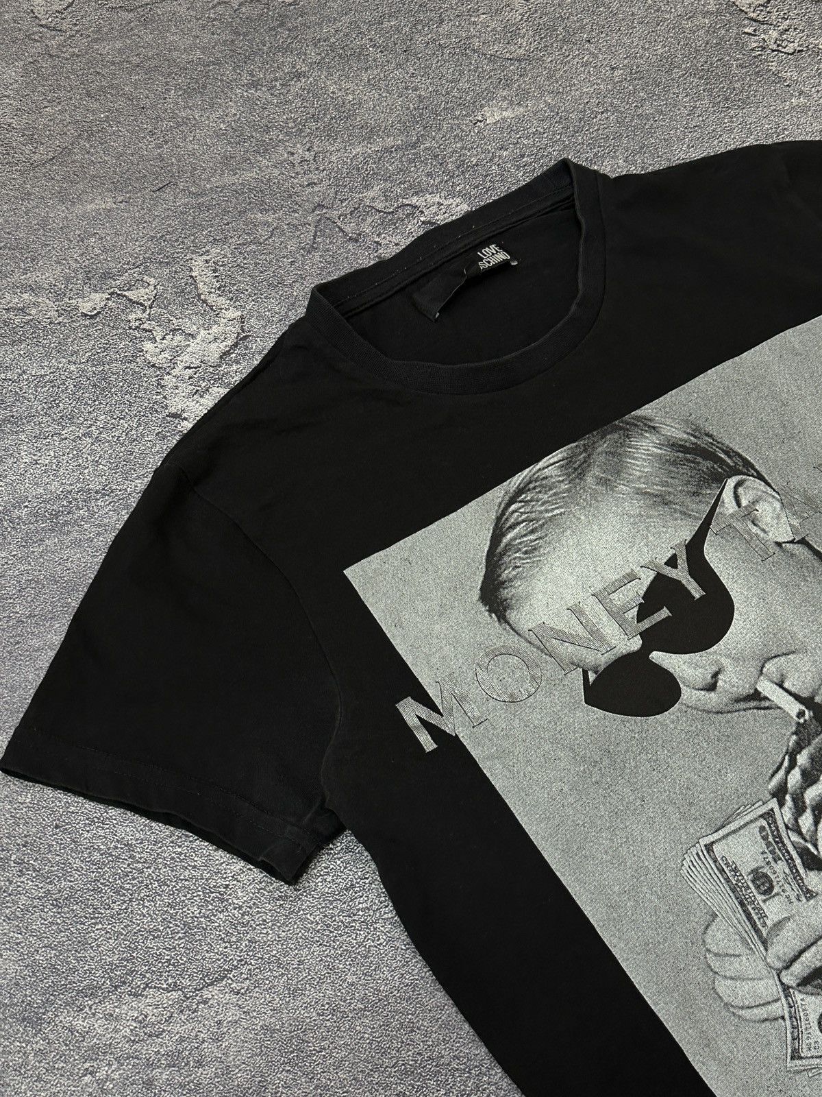Moschino Love Moschino Money Talks Graphic T-Shirt Black M Size US M / EU 48-50 / 2 - 7 Thumbnail