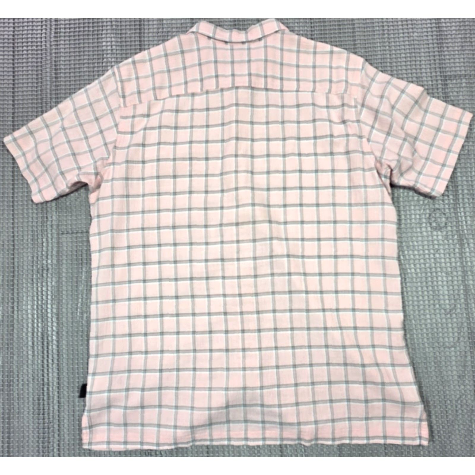 Patagonia Patagonia Shirt Button-Up Short Sleeve A/C Yarn-Dye Plaid Organic Cotton Pink L Mens Size US L / EU 52-54 / 3 - 6 Thumbnail