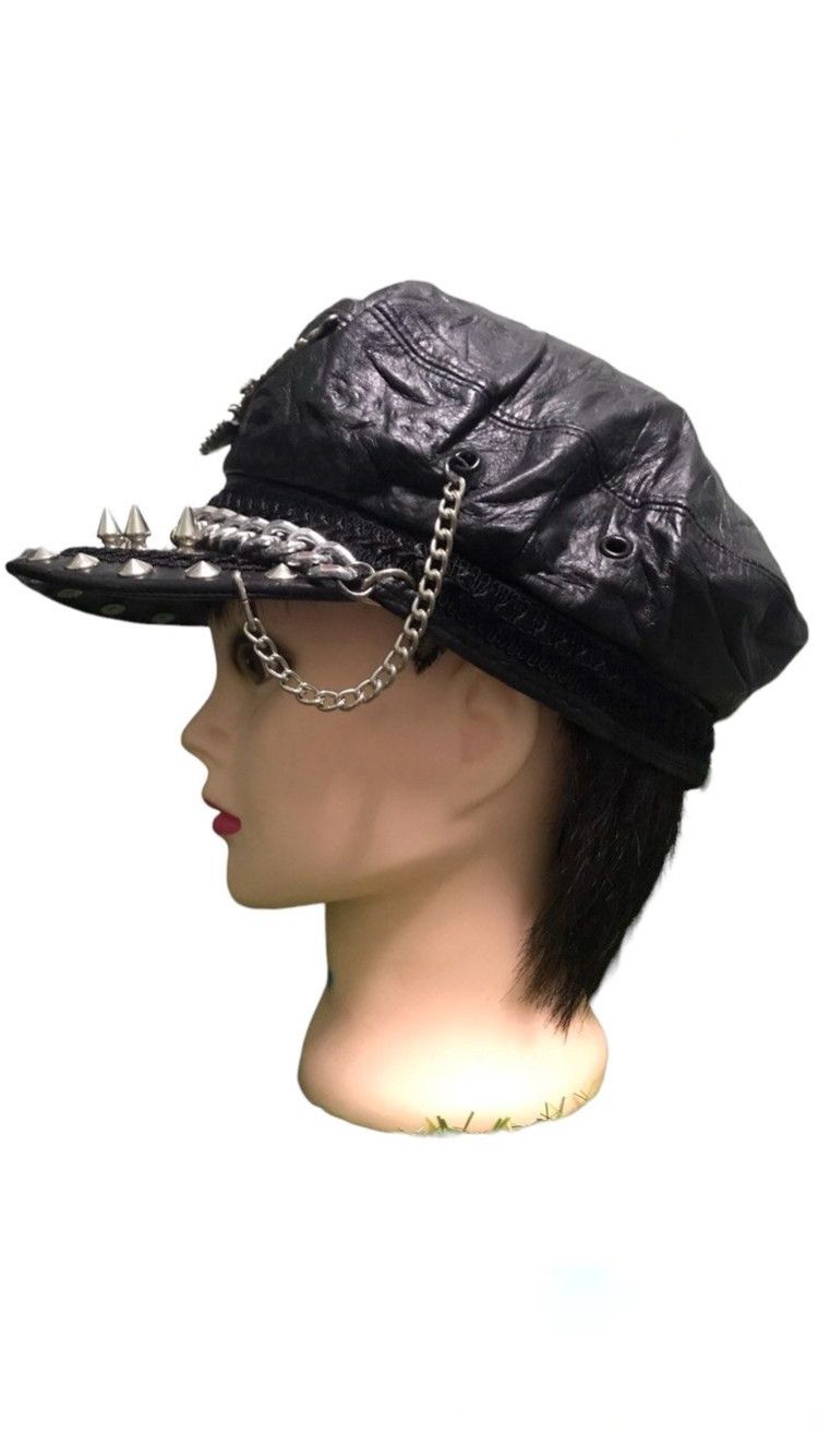 Mari's Rock Maris Rock Punk Rockabilly leather Hat Size ONE SIZE - 2 Thumbnail