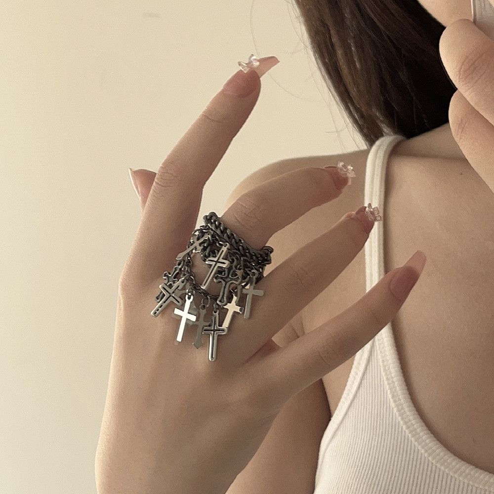 Designer × Japanese Brand × Vintage Hip Hop Multi-Layer Ring Size ONE SIZE - 1 Thumbnail