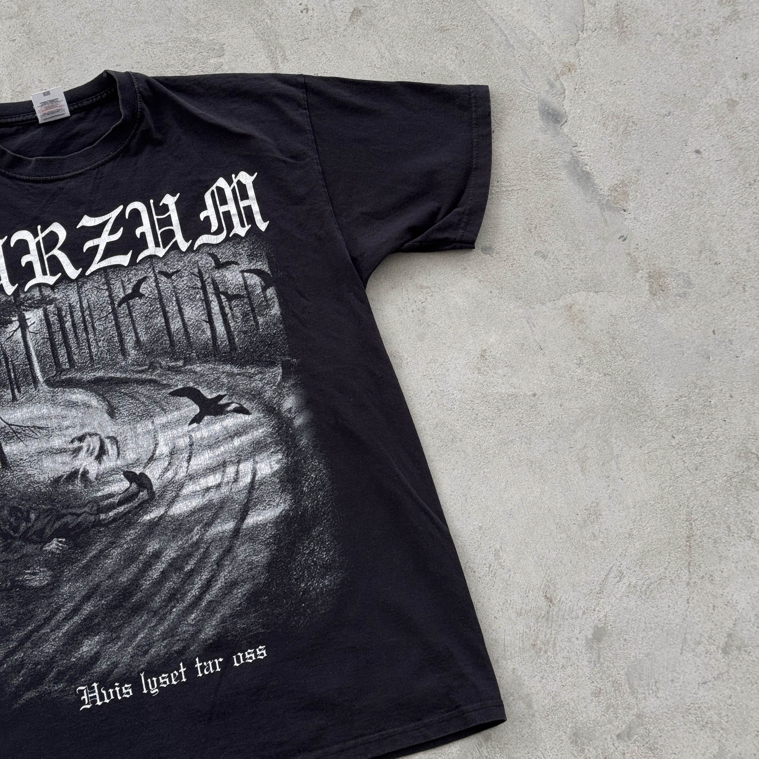 Vintage Vintage 90s Burzum Metal Band Tee Y2K Size US L / EU 52-54 / 3 - 3 Thumbnail