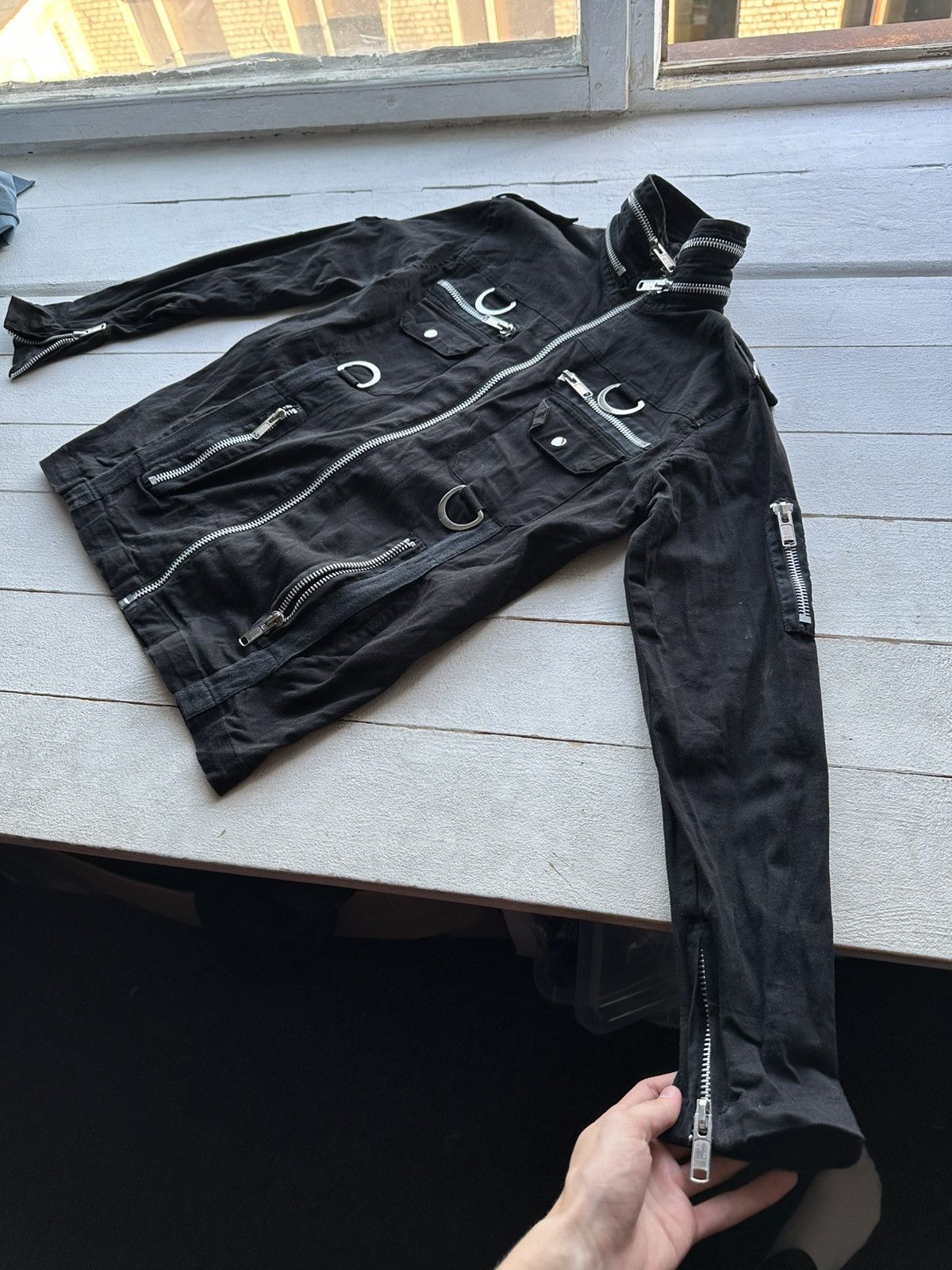 Other 🚨GOTHICANO PUNK OPIUM ZIPPER BONDAGE JACKET OWENS ISSEY Size US M / EU 48-50 / 2 - 2 Thumbnail