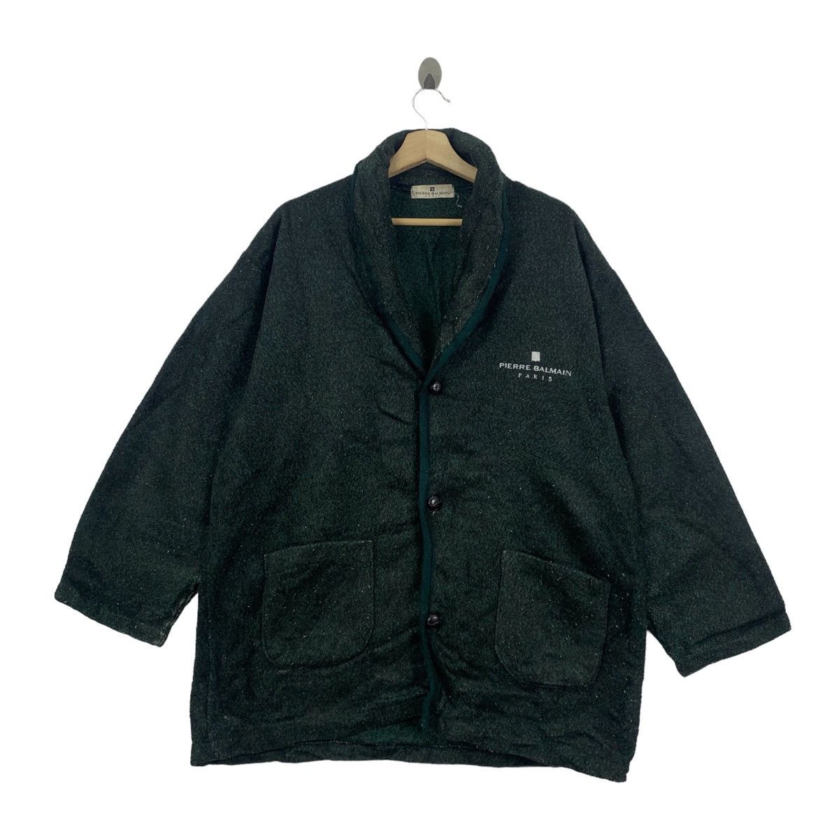 Vintage PIERRE BALMAIN Paris Designer Fleece Bathrode