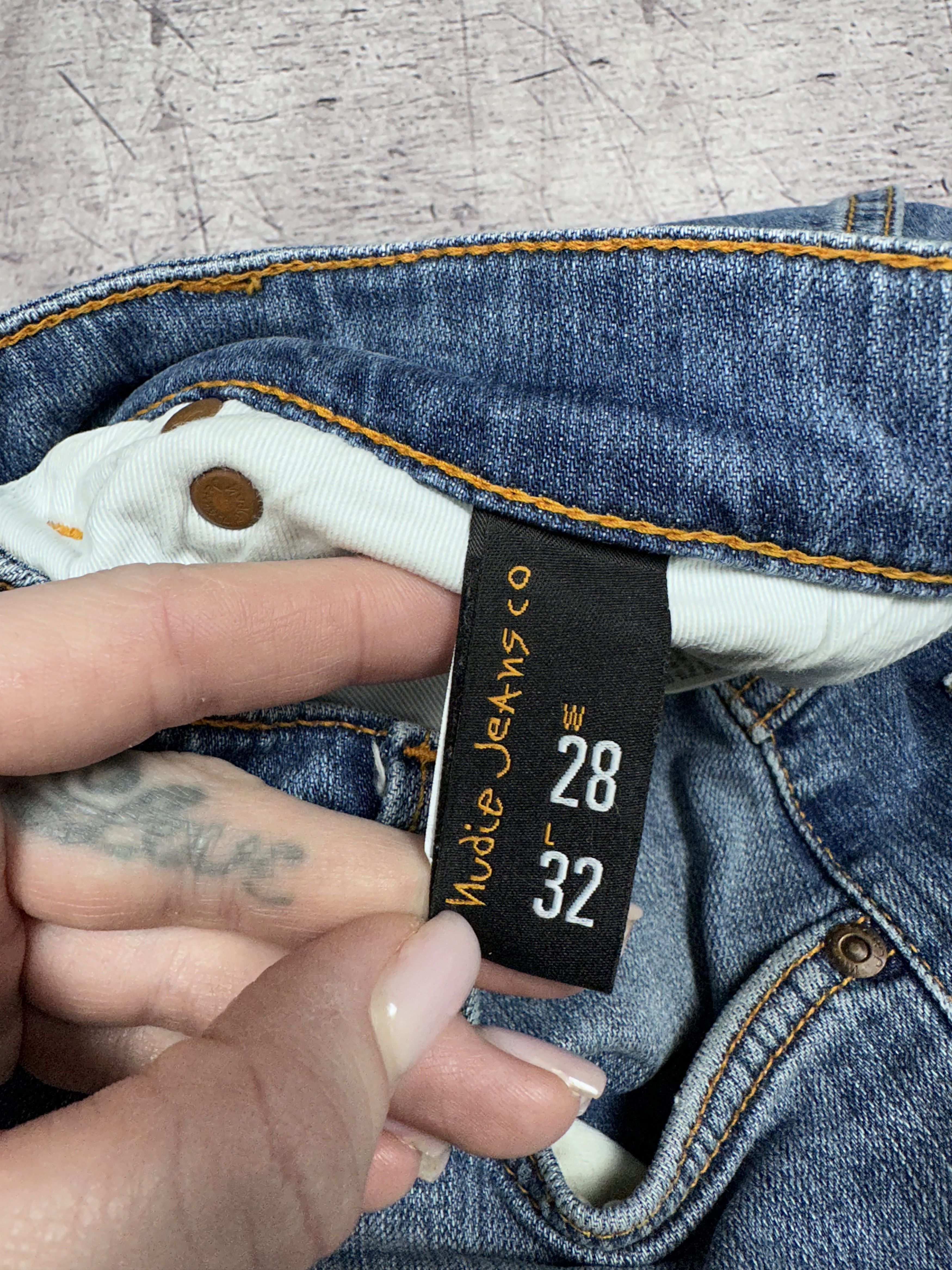 Nudie Jeans × Vintage Nudie Jeans Skinny Lin Denim Pants Jeans Size US 28 / EU 44 - 8 Thumbnail