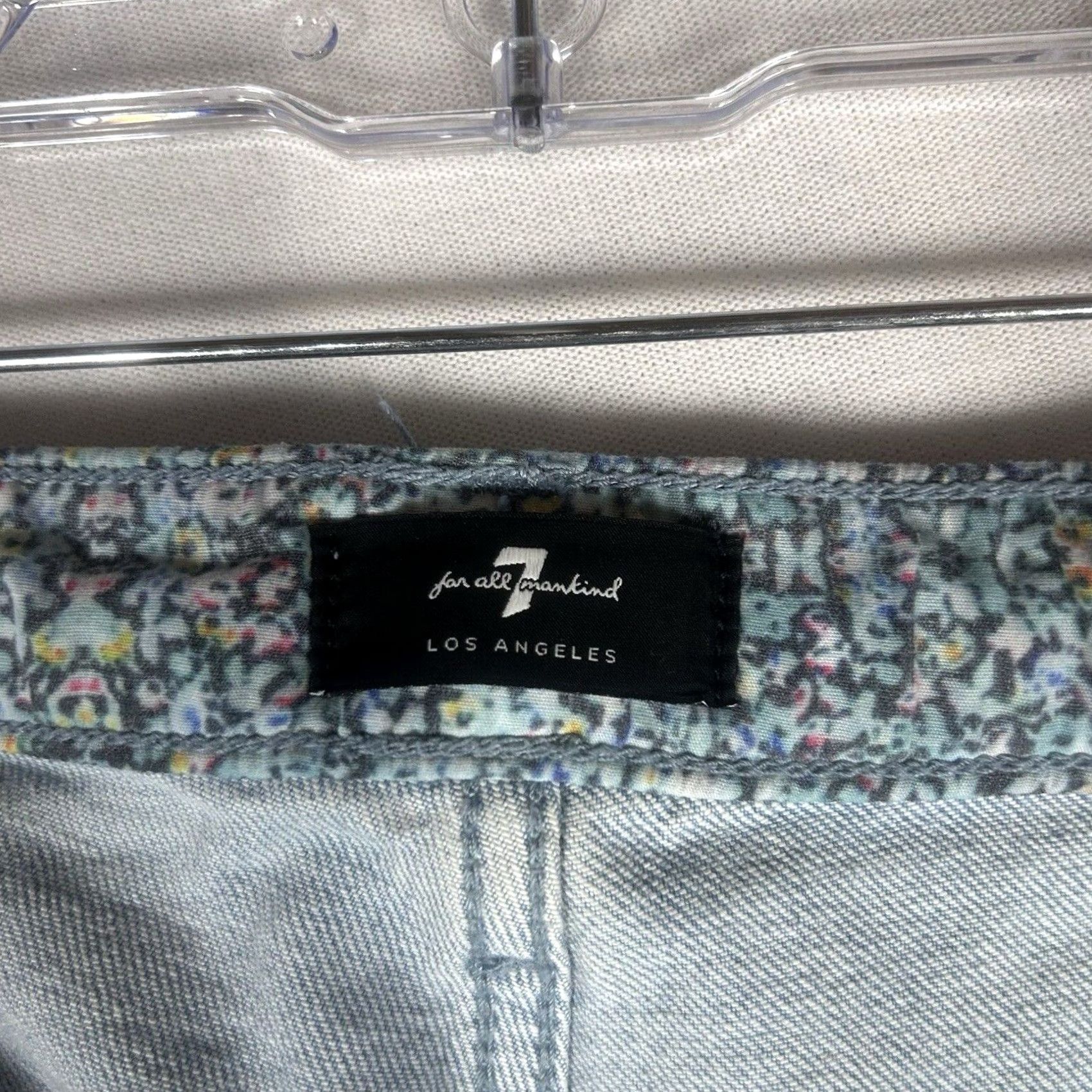 7 For All Mankind 7 For All Mankind Peggi Jeans Womens 31 Ankle Light Wash High Rise Slim Denim Size 24" / US 00 / IT 34 - 5 Thumbnail