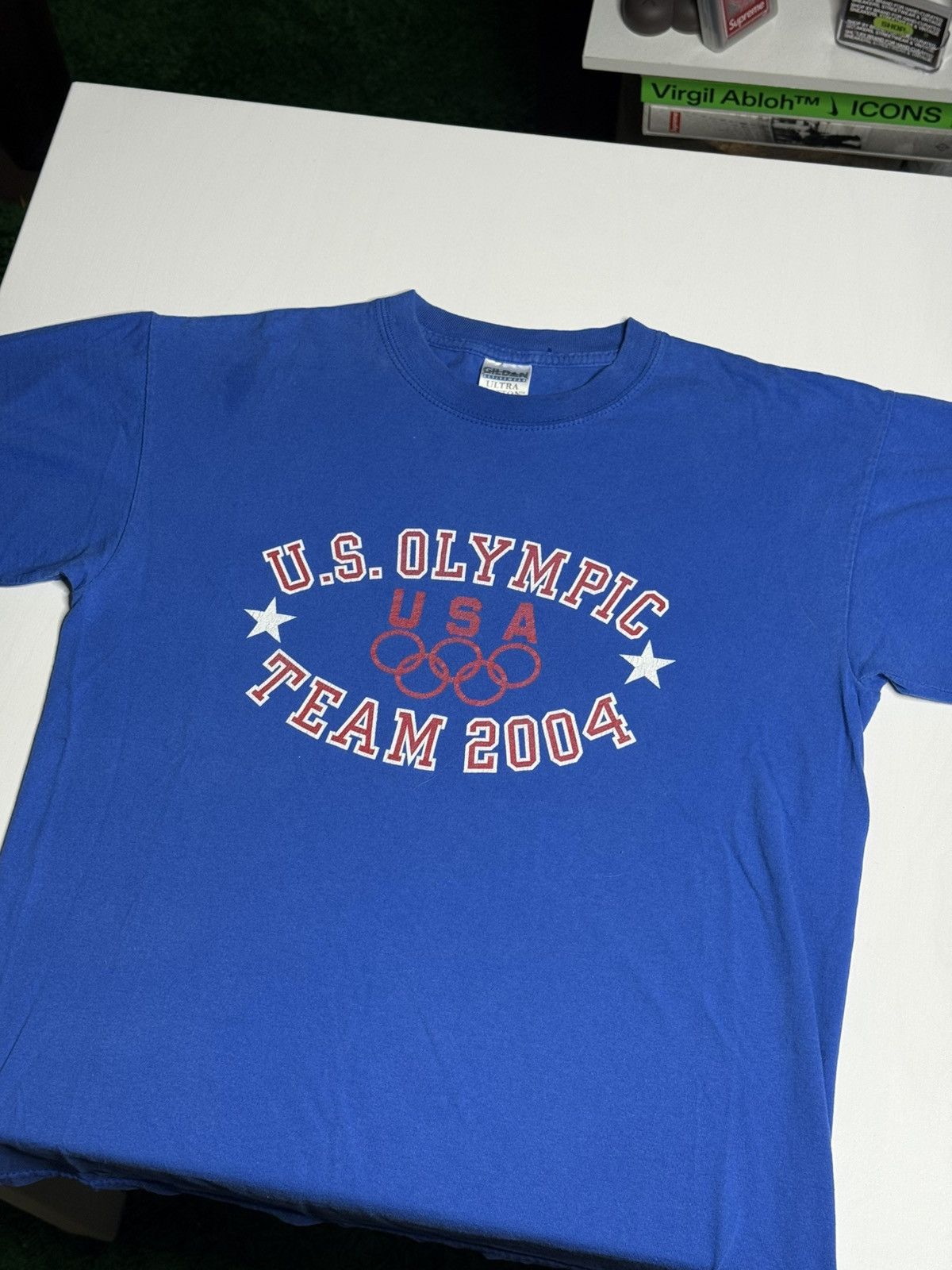 USA Olympics Y2K US Olympic Team 2004 Tee “Blue” [M] PREOWNED Size US M / EU 48-50 / 2 - 1 Thumbnail