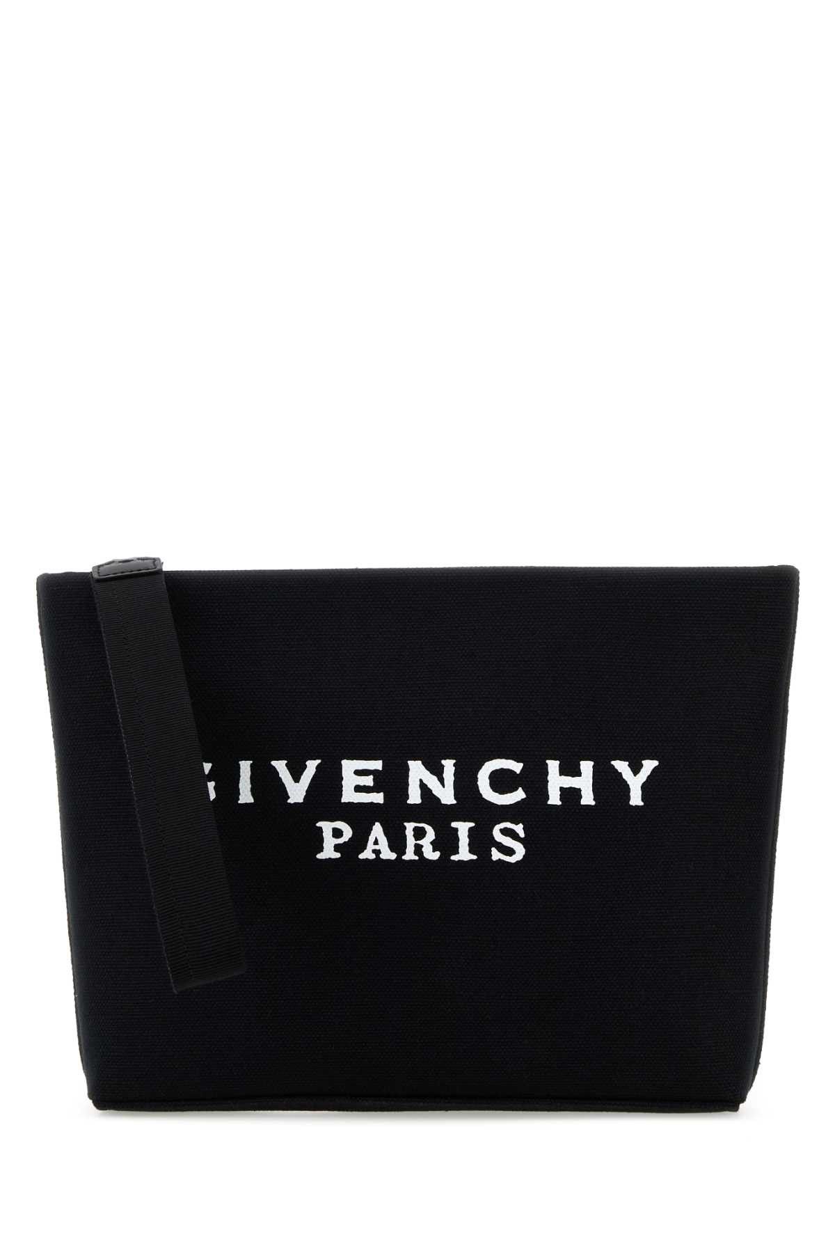 Givenchy Black Canvas Pouch Size ONE SIZE - 1 Thumbnail