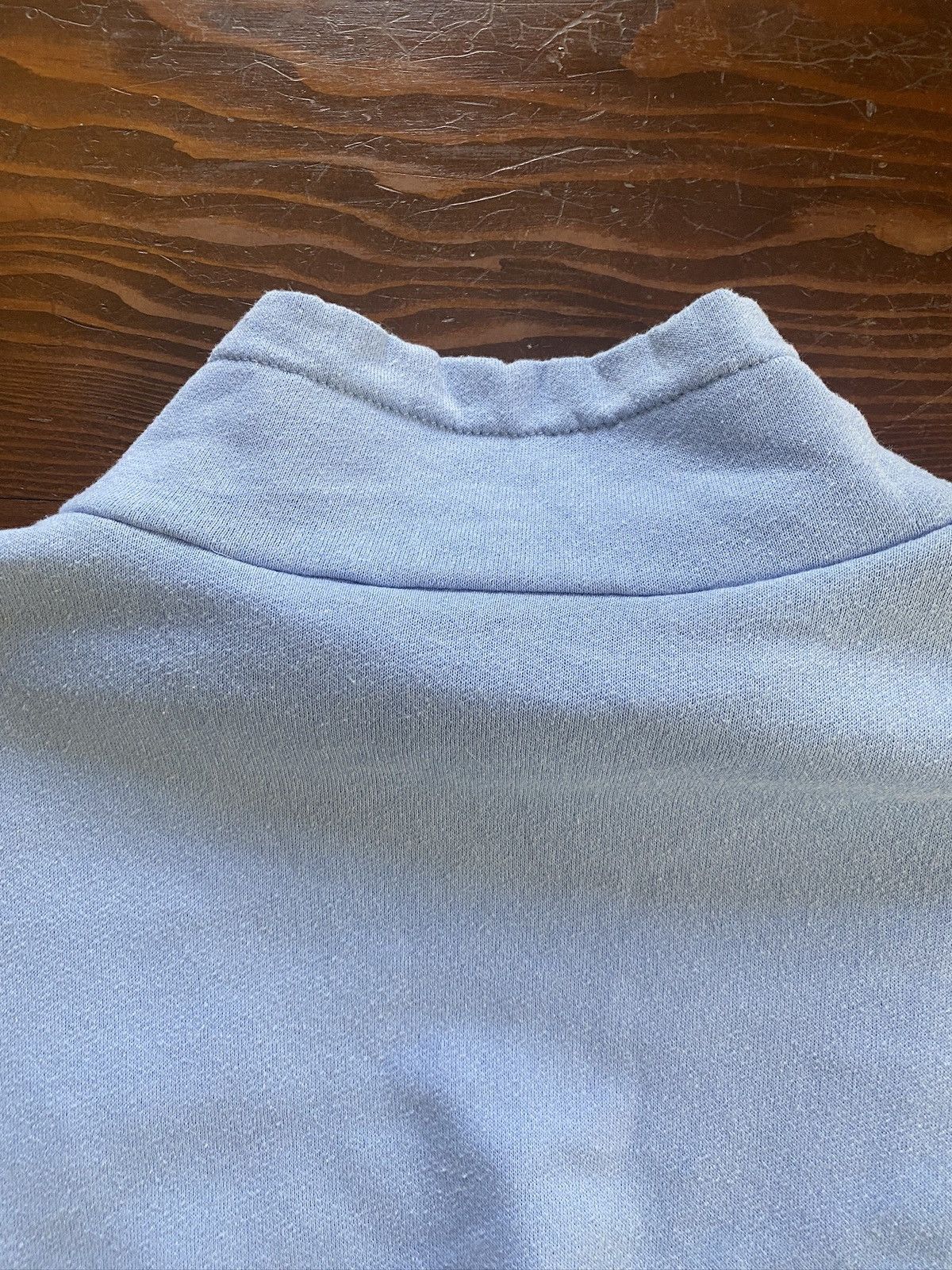 Vintage Vintage 80’s Mock Neck Baby Blue Pink Ski Sweatshirt Size US XS / EU 42 / 0 - 10 Thumbnail