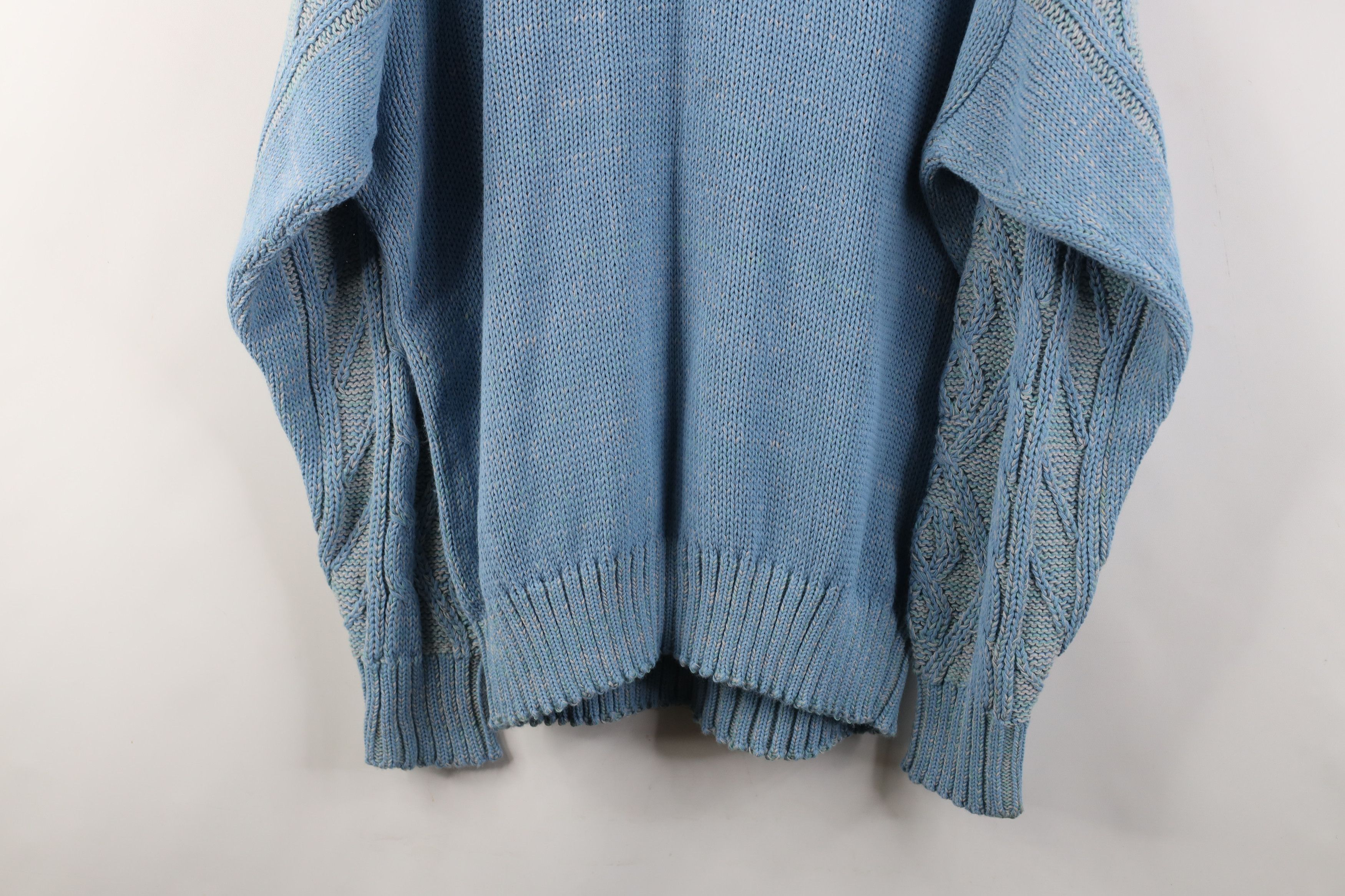 Vintage Vintage 70s Streetwear Cable Knit Fisherman Crewneck Sweater Size US L / EU 52-54 / 3 - 10 Thumbnail