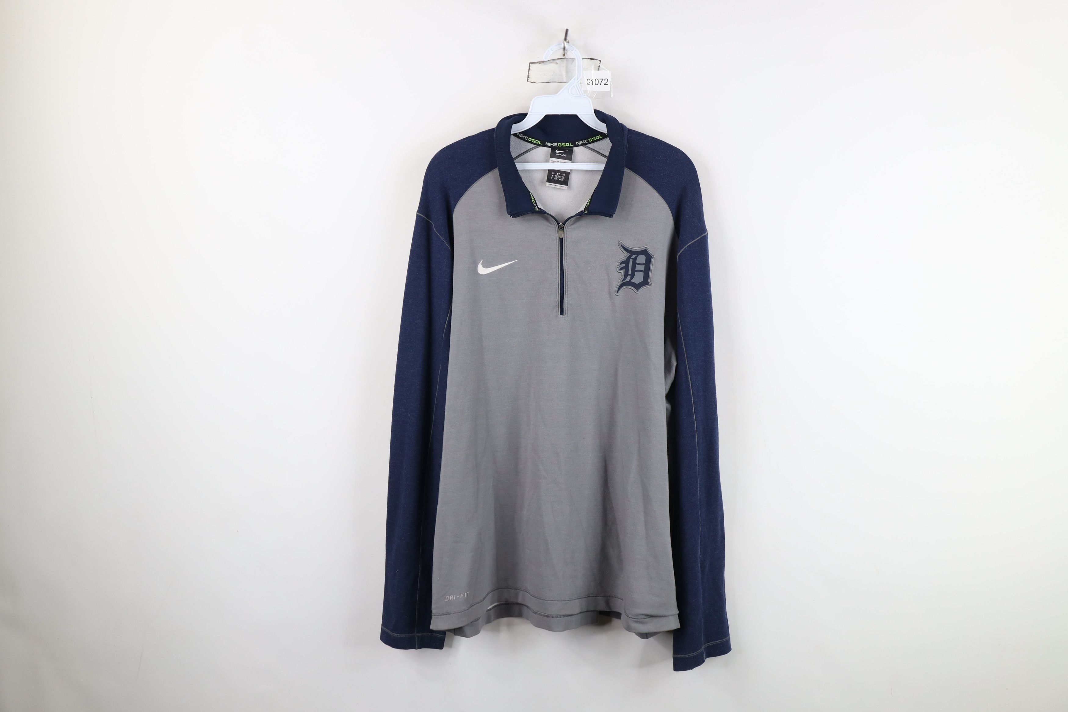 Nike Nike Reflective Detroit Tigers Baseball Half Zip Jacket Size US L / EU 52-54 / 3 - 1 Thumbnail