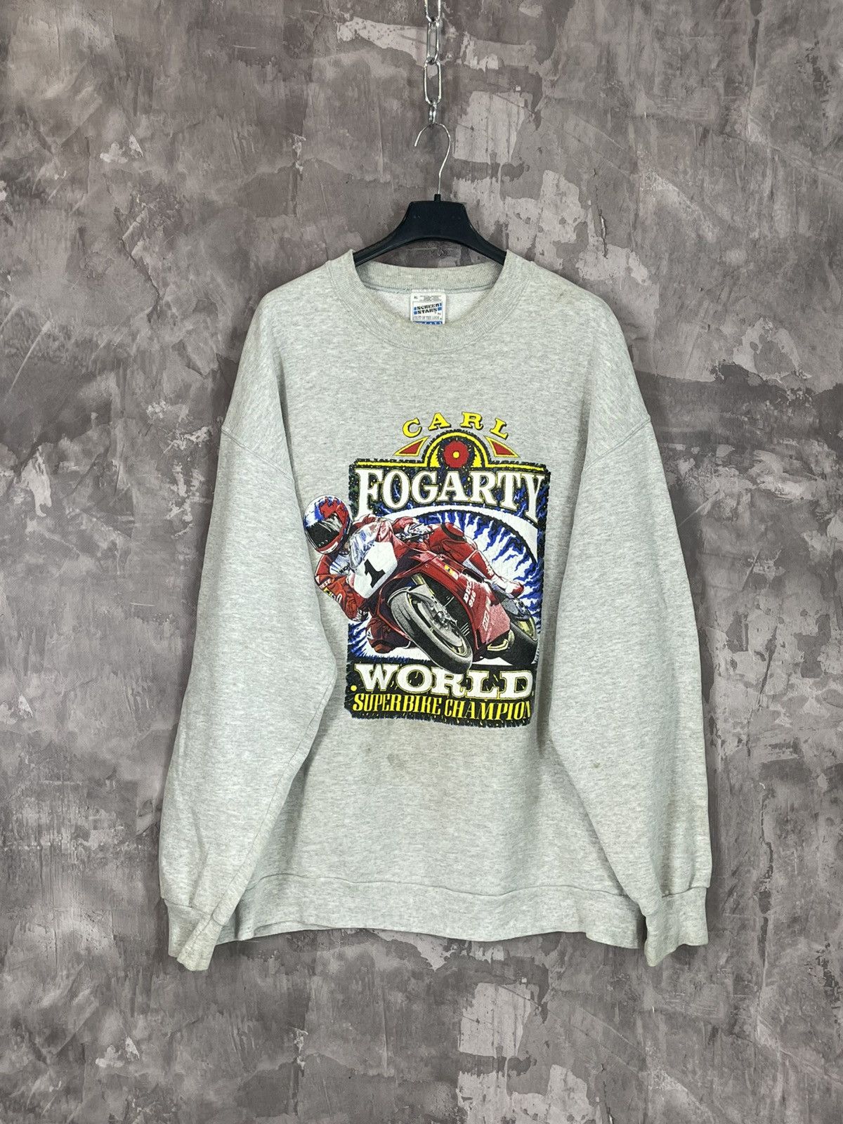 Ducati × Vintage Vintage 1997 Ducati Carl Fogarty World Superbike Sweatshirt Size US XL / EU 56 / 4 - 1 Thumbnail