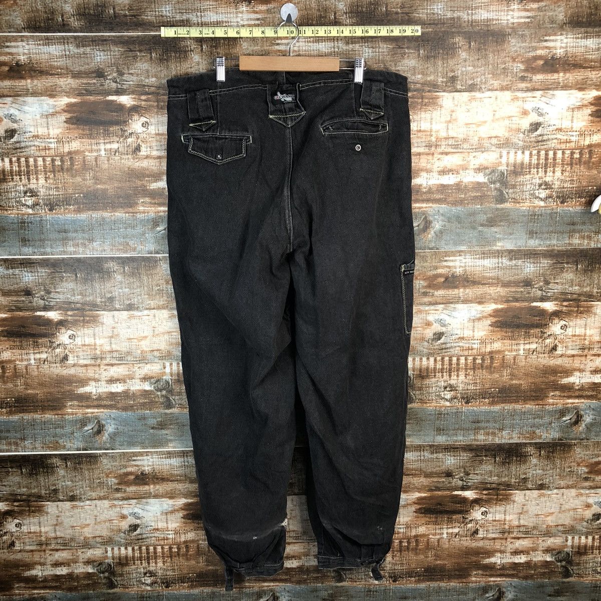 Japanese Brand × Vintage Gin Washi vintage japan Black Pants #1428 Size US 37 - 11 Thumbnail