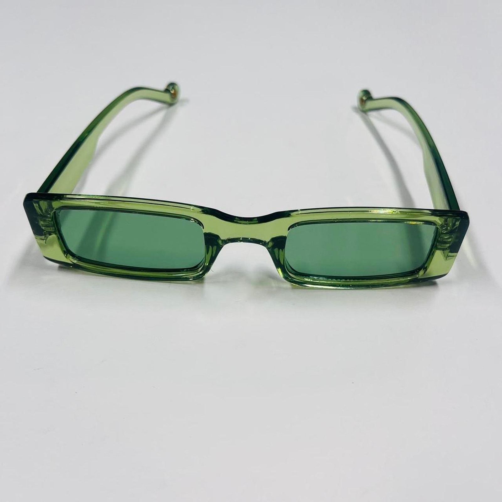 Vintage Y2k 2000s vintage style clear green surfer sunglasses Size ONE SIZE - 6 Thumbnail