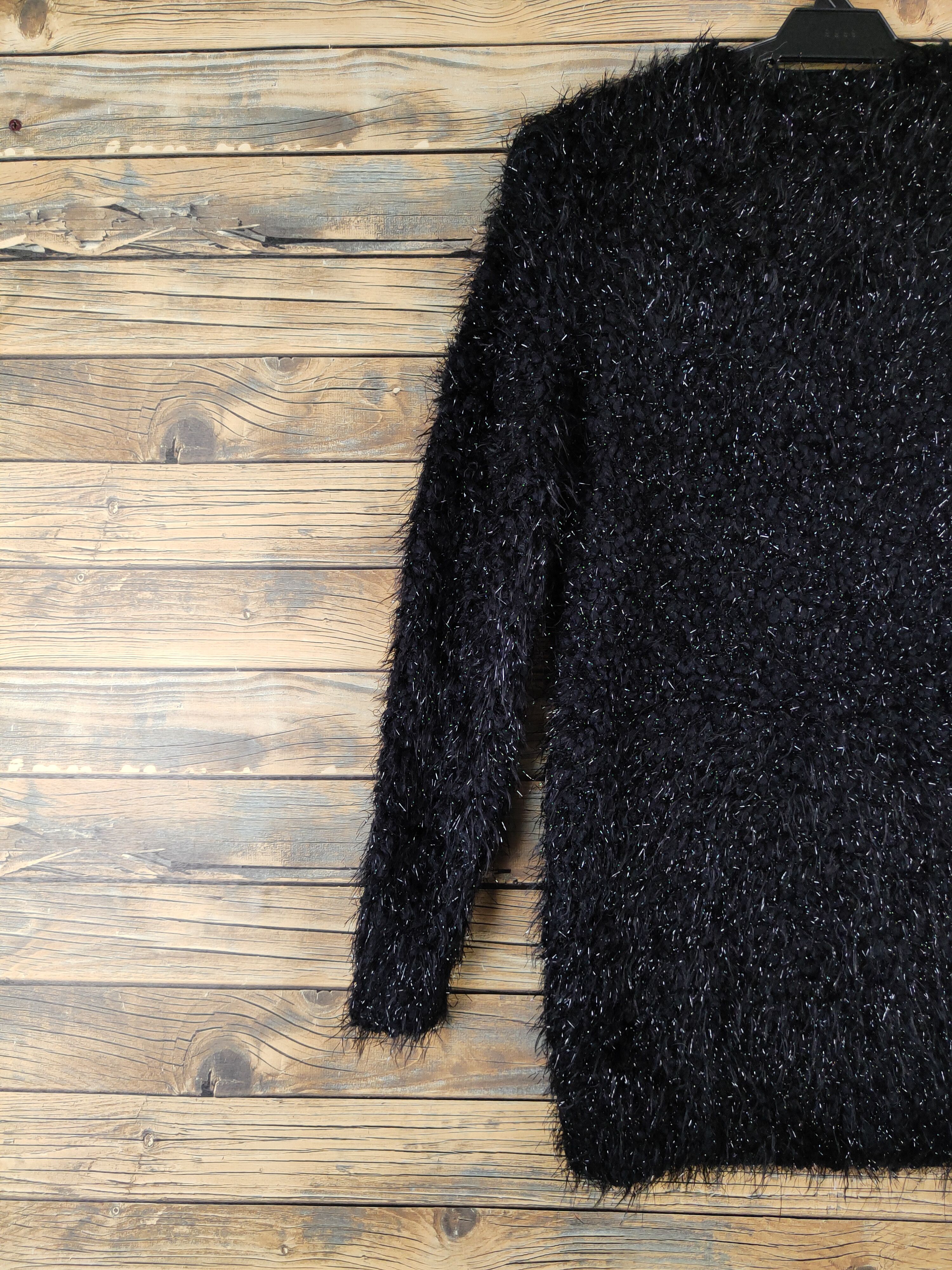 Japanese Brand Japanese Brand Black Shag Shaggy Fur Mohair Knitwear #W1943 Size M / US 6-8 / IT 42-44 - 9 Thumbnail