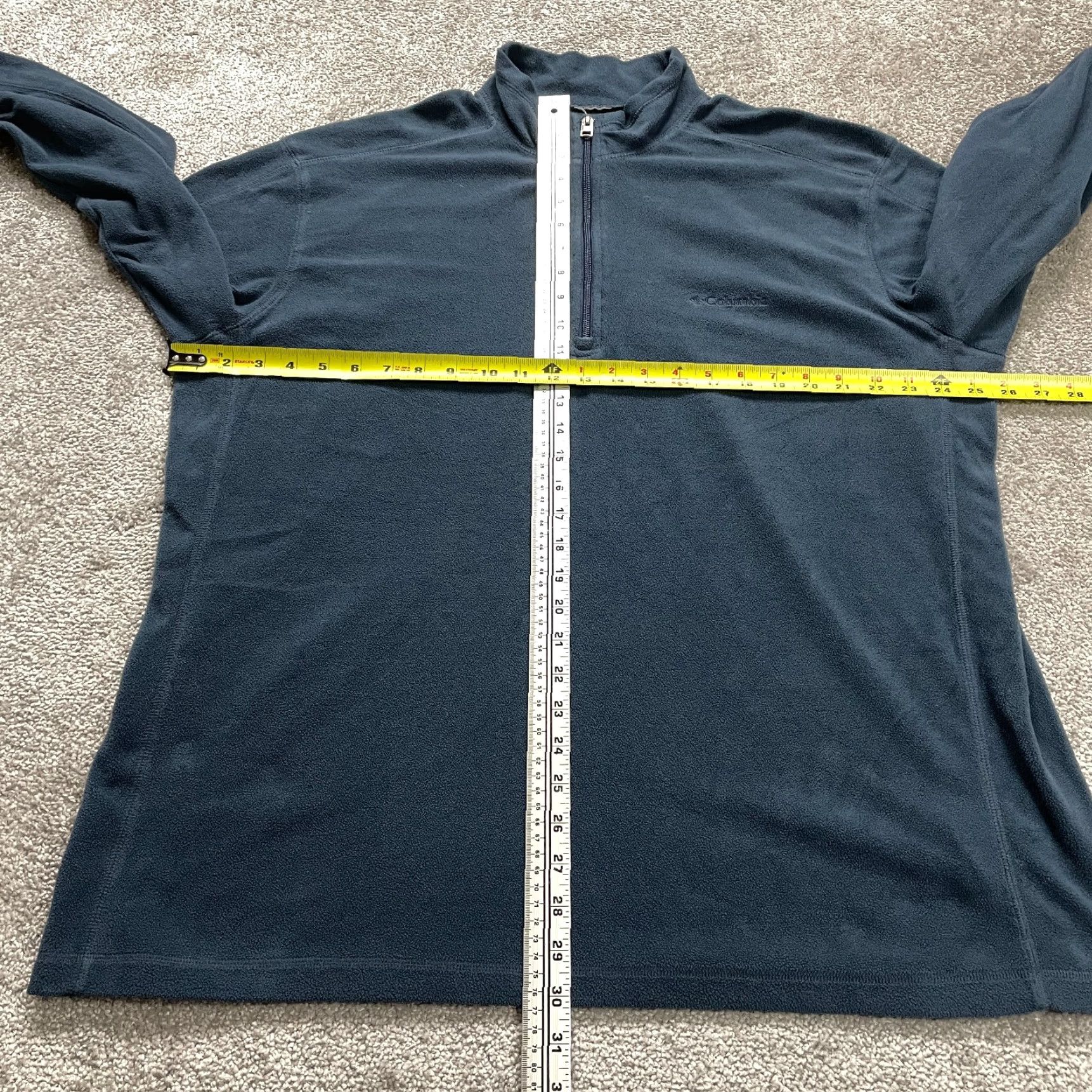 Vintage Columbia Jacket Mens 2XL Blue Long Sleeve Fleece 1/4 Zip Lightweight Activewear Size US XXL / EU 58 / 5 - 5 Thumbnail