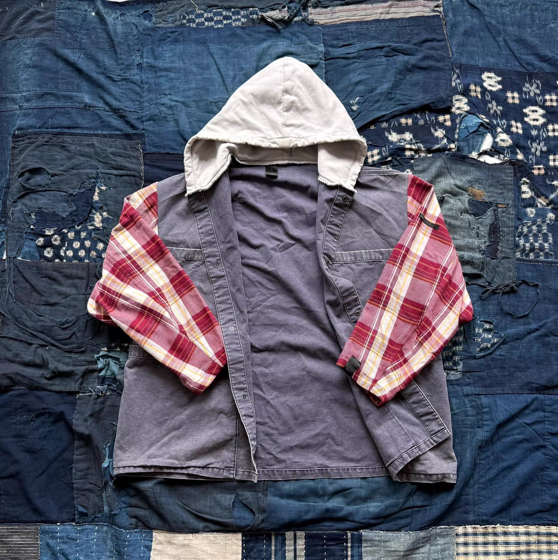 N.Hoolywood n.hoolywood 22ss colorblocked hoodie/jacket orange size 38 Size XS / US 0-2 / IT 36-38 - 2 Thumbnail