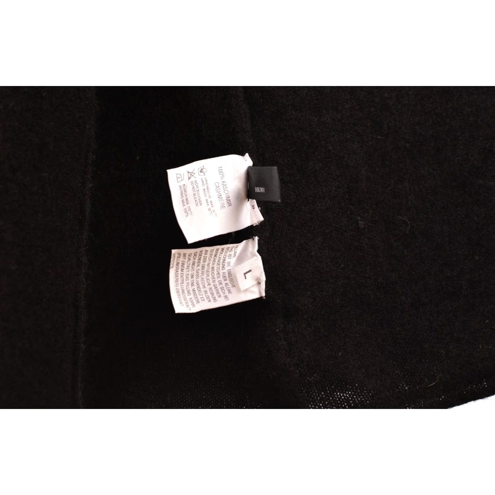 Vintage Esisto Cashmere V-Neck Black Pullover Sweater Size L Women" Size L / US 10 / IT 46 - 5 Thumbnail