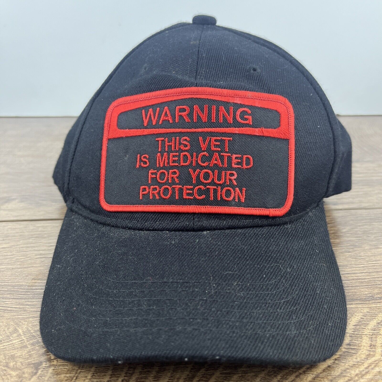 Other This Vet is Medicated Hat Black Hat Adjustable Adult Size Bl Size ONE SIZE - 3 Thumbnail