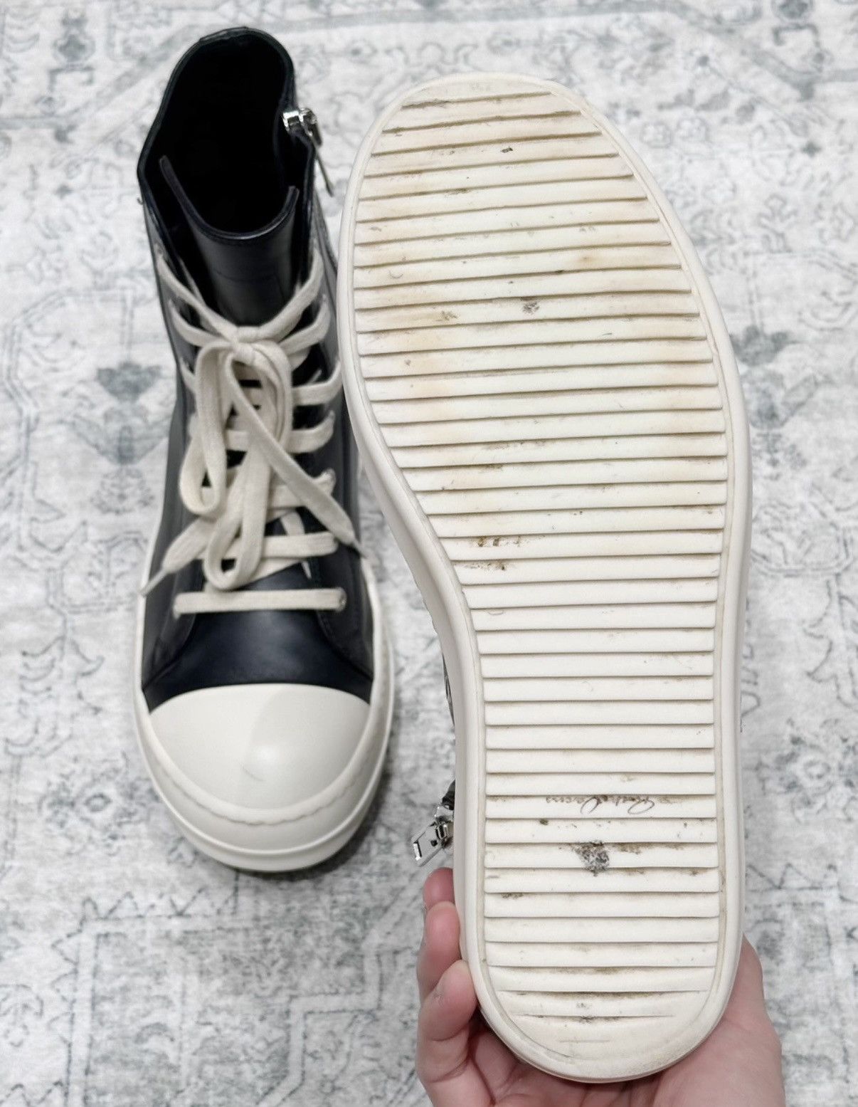 Rick Owens Rick Owens Mainline High-Top Zip Big Converse Size US 7 / EU 40 - 8 Thumbnail
