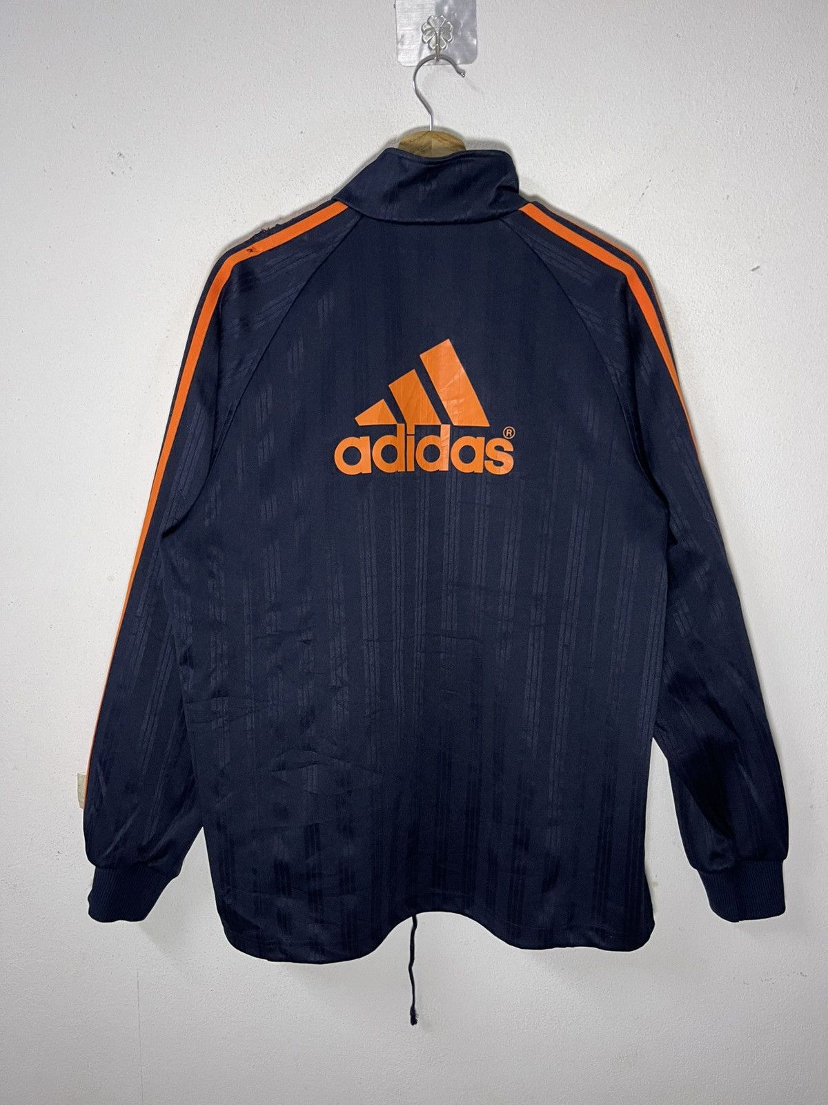 Adidas Adidas Track Jacket Stripes Orange Size US L / EU 52-54 / 3 - 7 Thumbnail