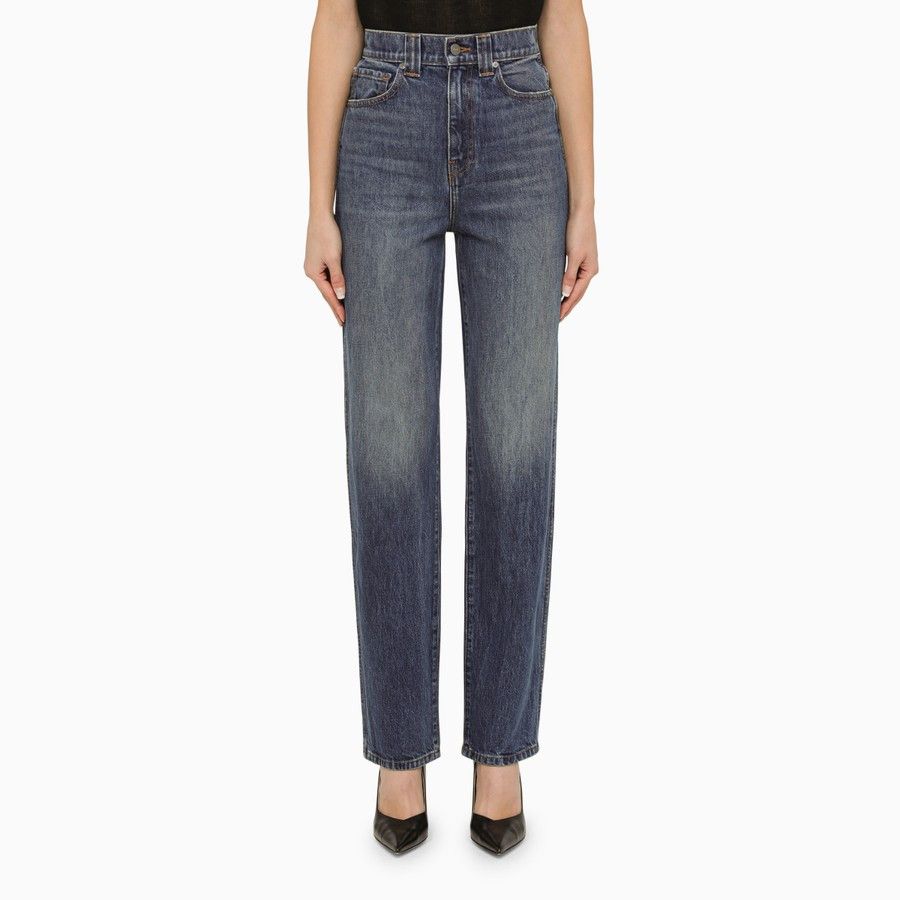 KHAITE o1d2blof0824 Regular Denim Jeans in Blue Size 28" / US 6 / IT 42 - 1 Thumbnail