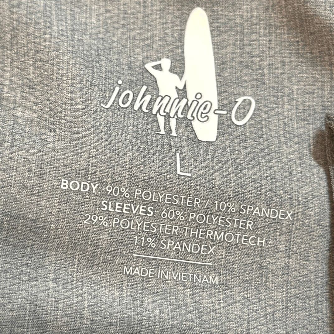 johnnie-O Johnnie-O Jacket Stinger Quilted Full Zip L Men Black Gray Multicolor Track Jacket Adult Mens Size US L / EU 52-54 / 3 - 6 Thumbnail