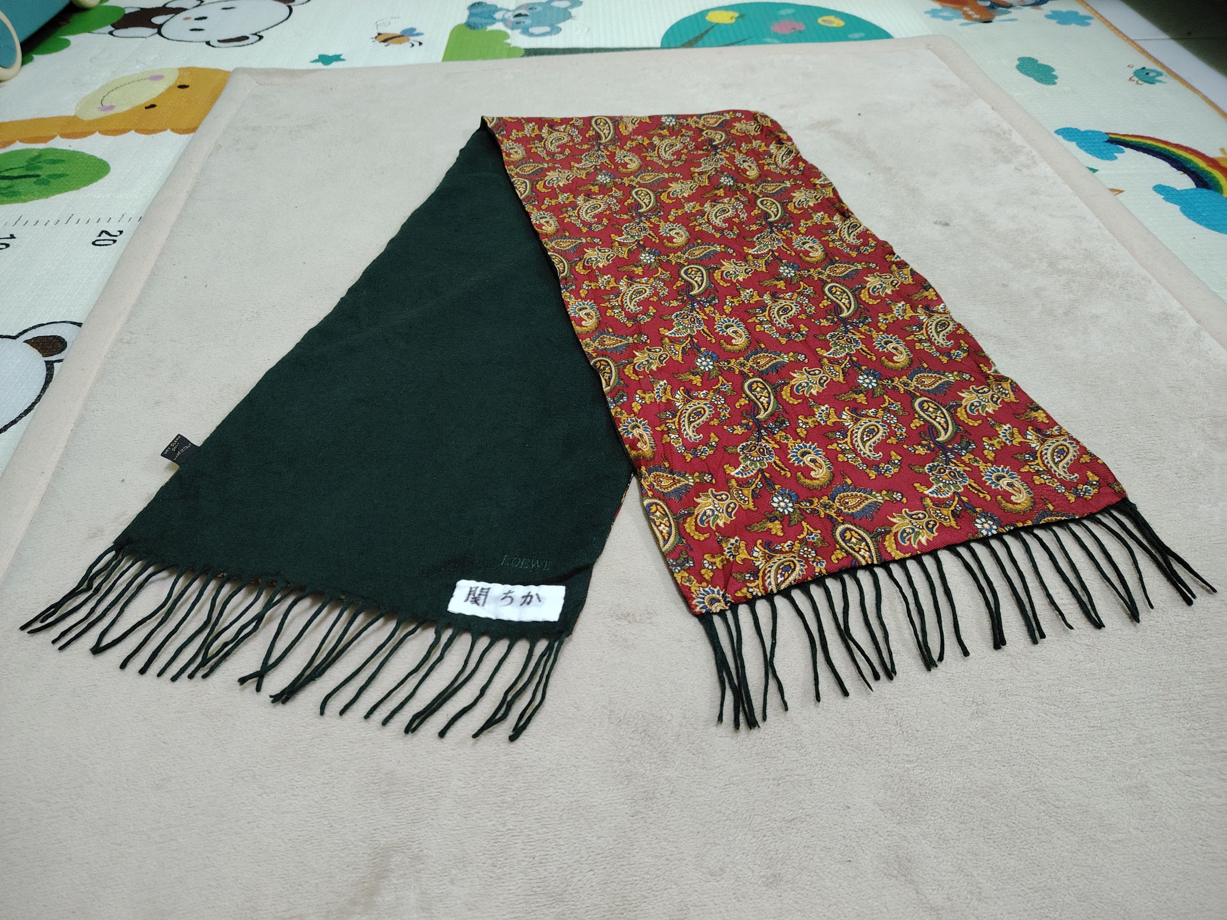 Loewe Rare Loewe Italy Silk Paisley Cashmere Scarf / Muffler Size ONE SIZE - 3 Thumbnail