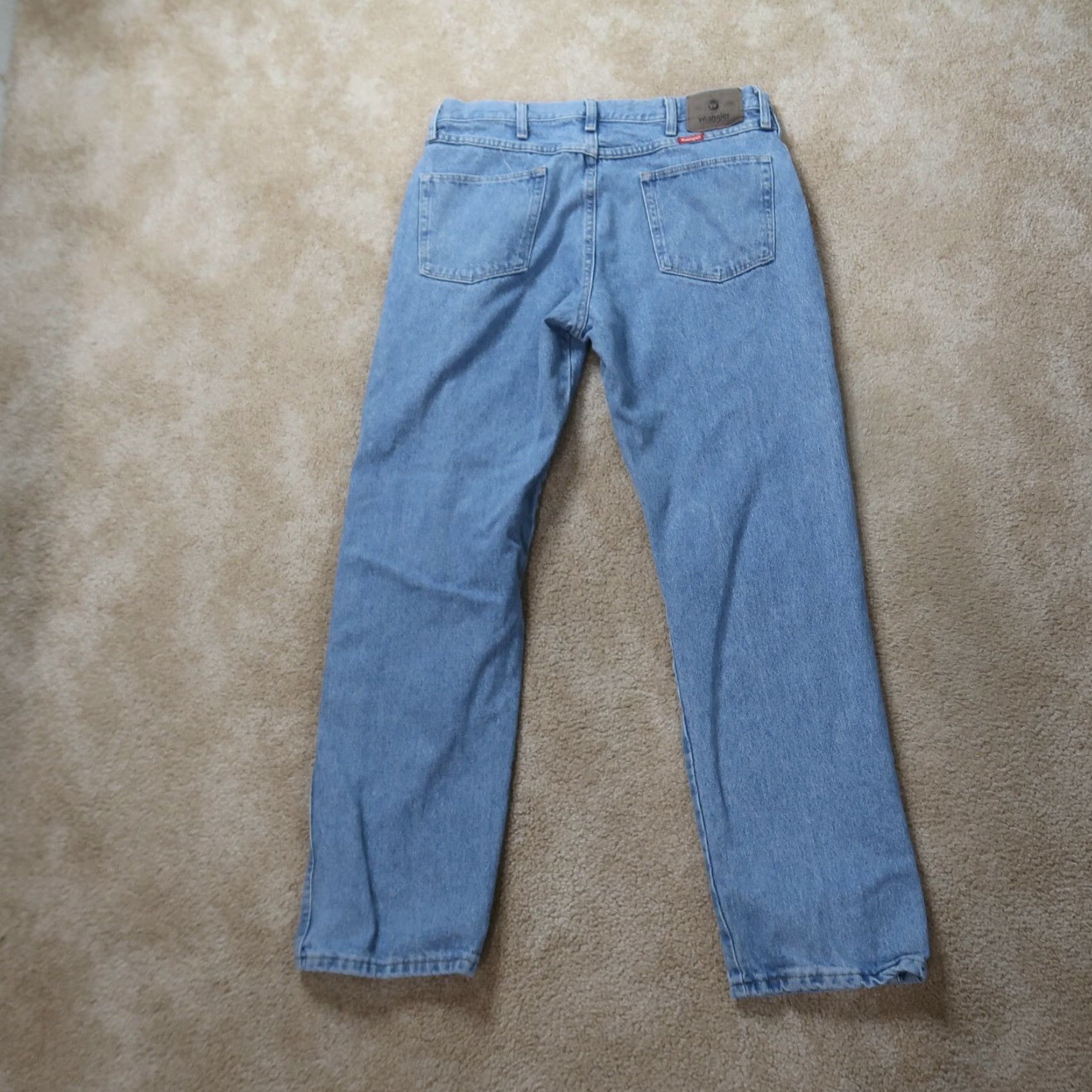Wrangler Wrangler Relaxed Straight Jeans Men’s 36x32 Blue Denim pants Size US 36 / EU 52 - 5 Thumbnail